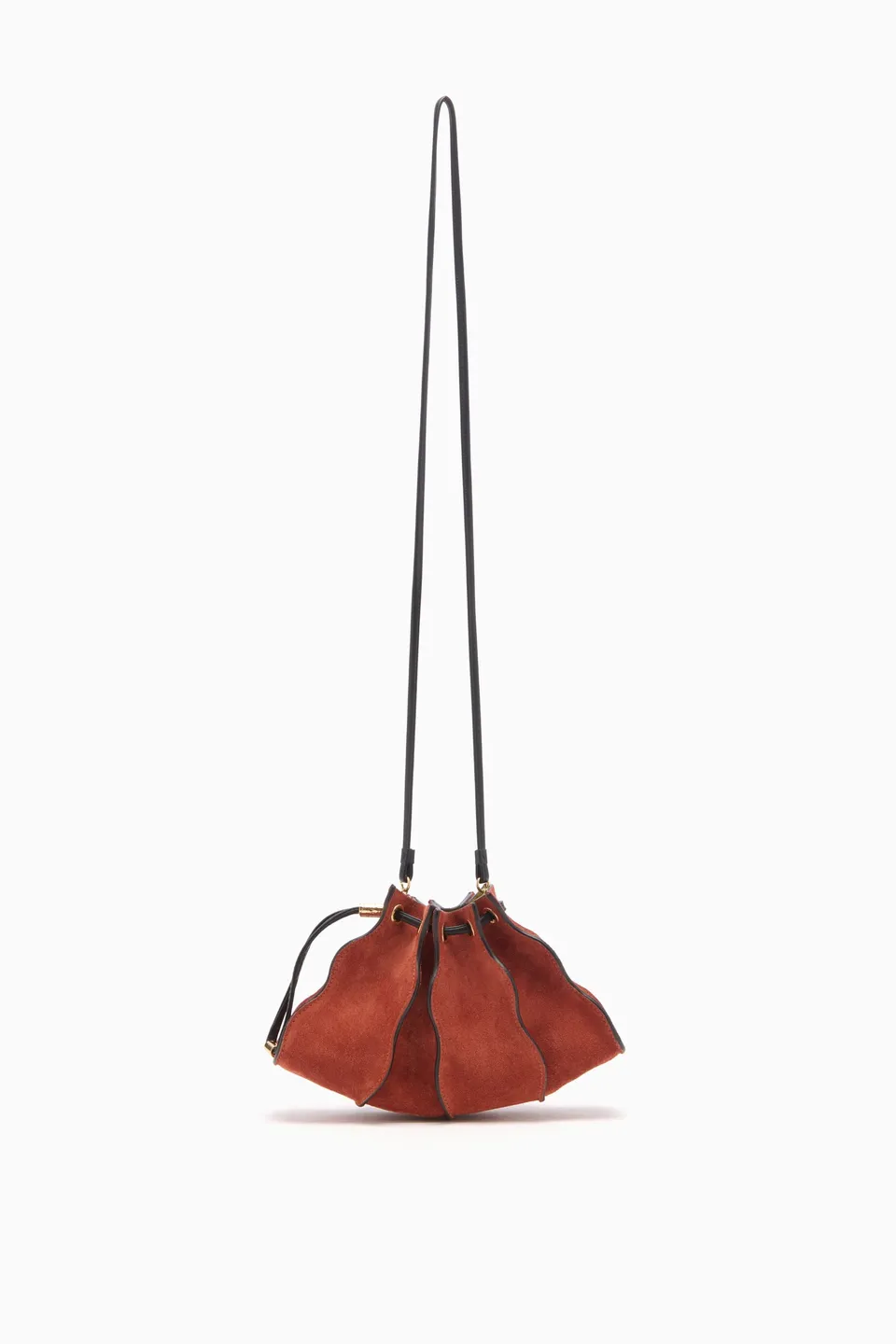 Ulla Johnson Adria Small Crossbody sac rouille daim