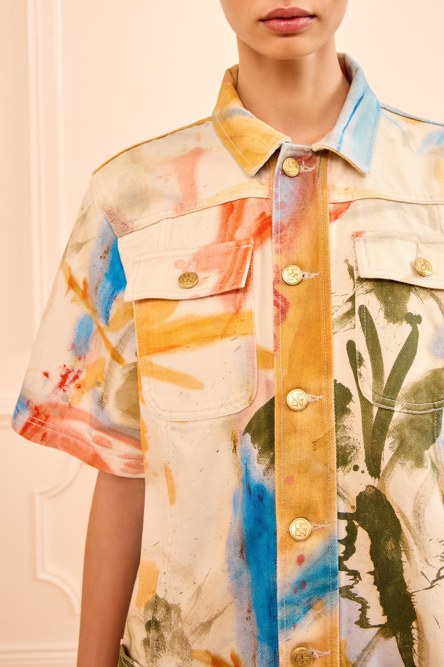 Ulla Johnson Painters Denim Mini Dress robe jean Western Dream