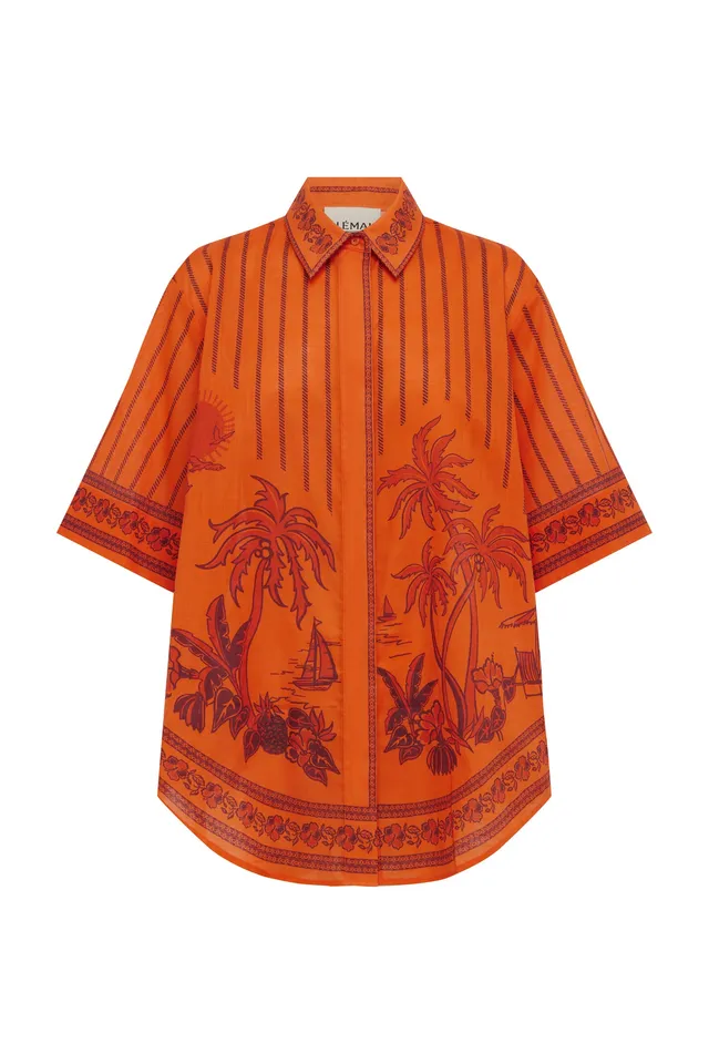 Alemaïs Boathouse Shirt chemise coton imprimé