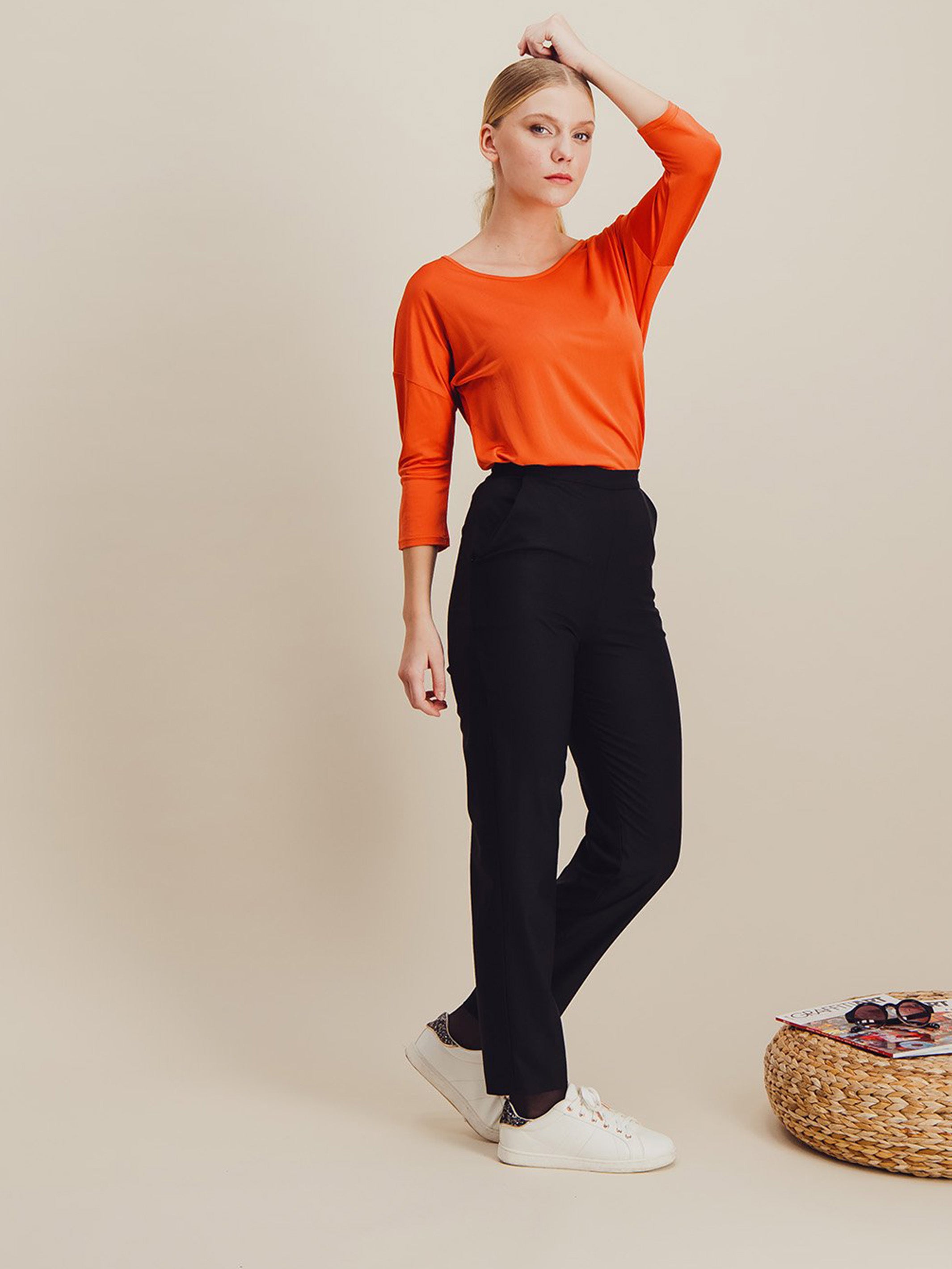 Anahide Saint André Iris tee-shirt soie vert amande