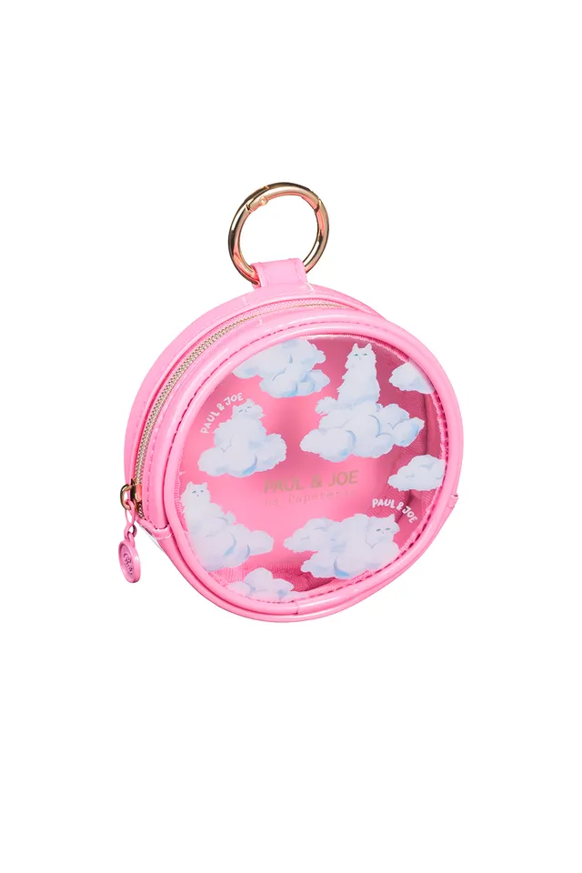 Paul & Joe Pochette ronde Gipsy rose nuages 10 cm