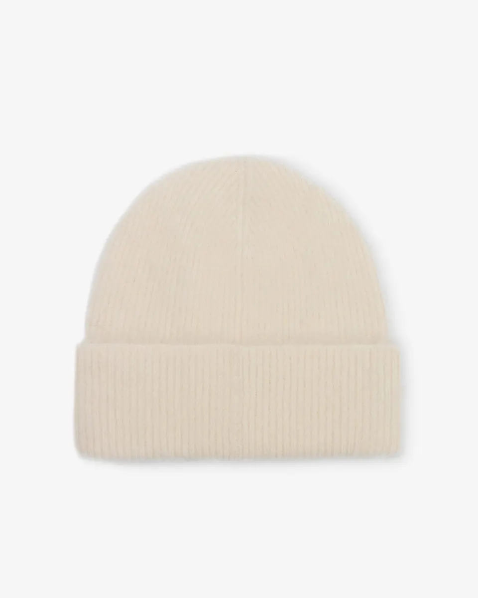 Isabel Marant Peeta bonnet alpaga écru maille