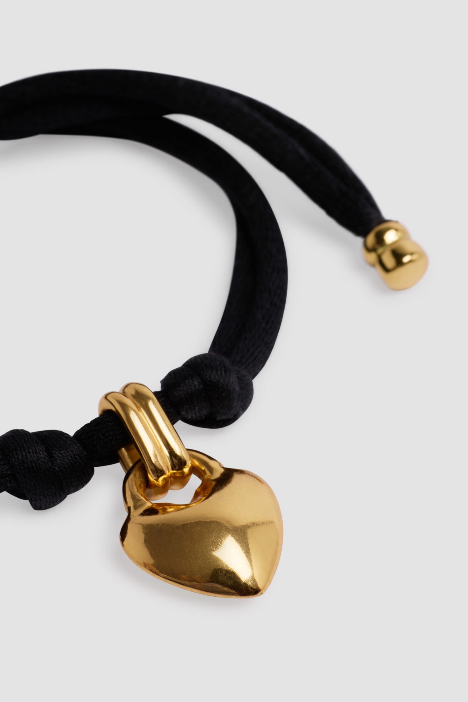 Patou Jewellery P25JW1531002999B bracelet cœur noir laiton doré