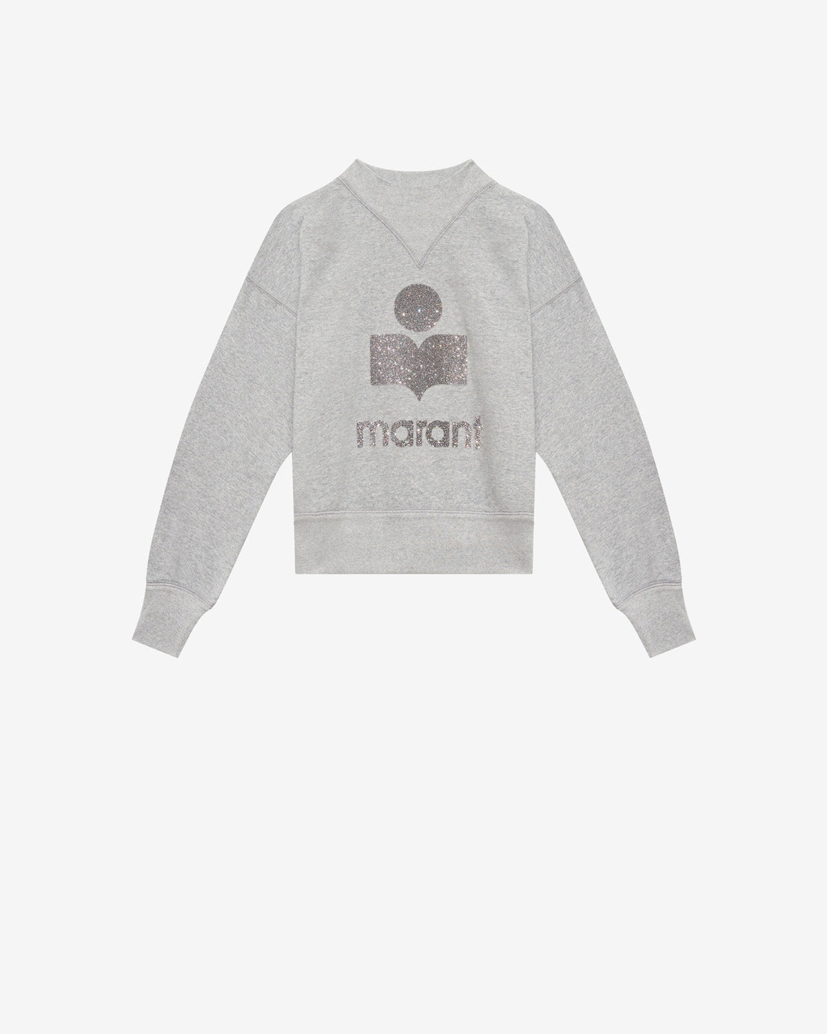 Isabel Marant Moby Sweatshirt Coton Gris-Argenté