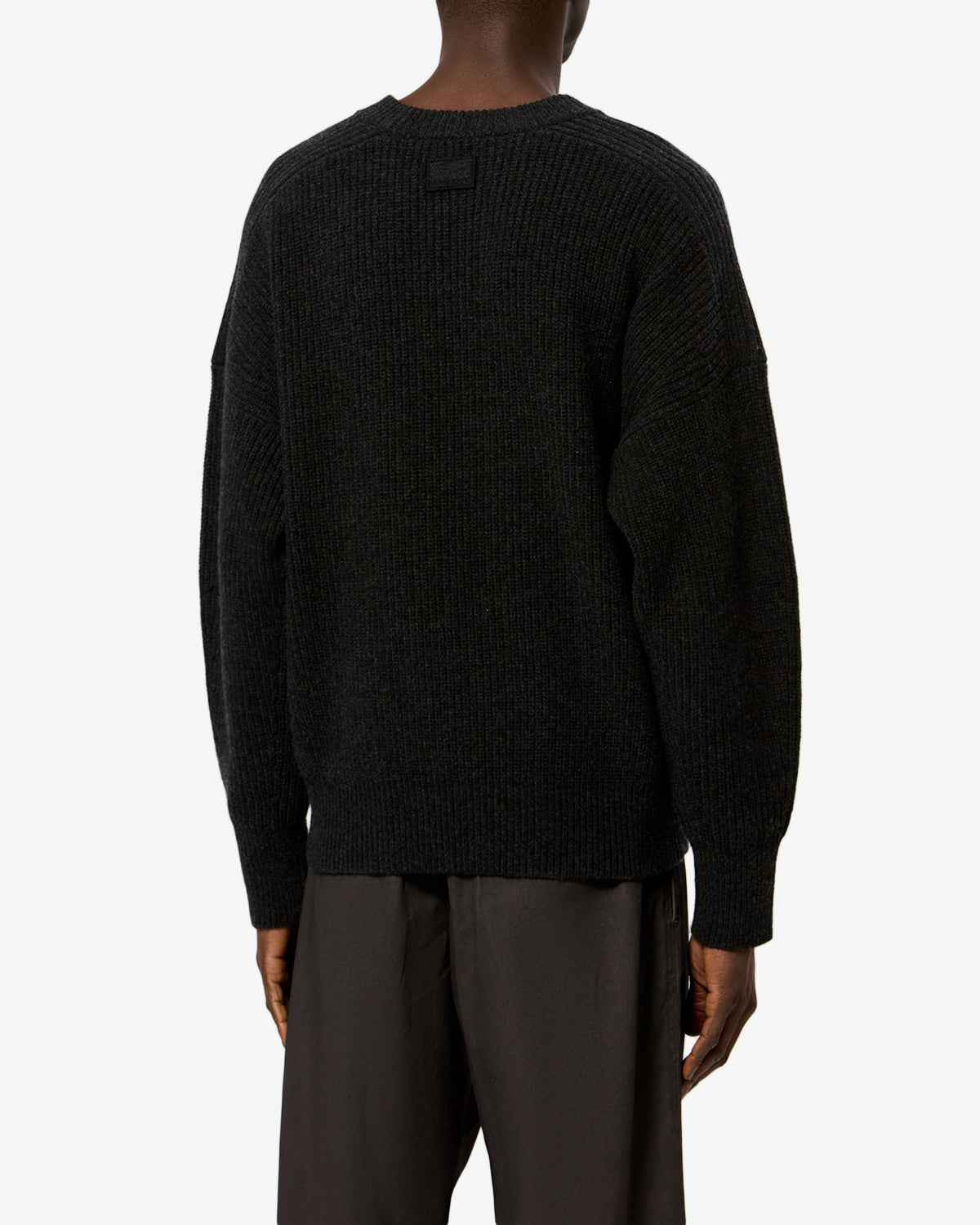 Isabel Marant Larry pull laine gris foncé cachemire