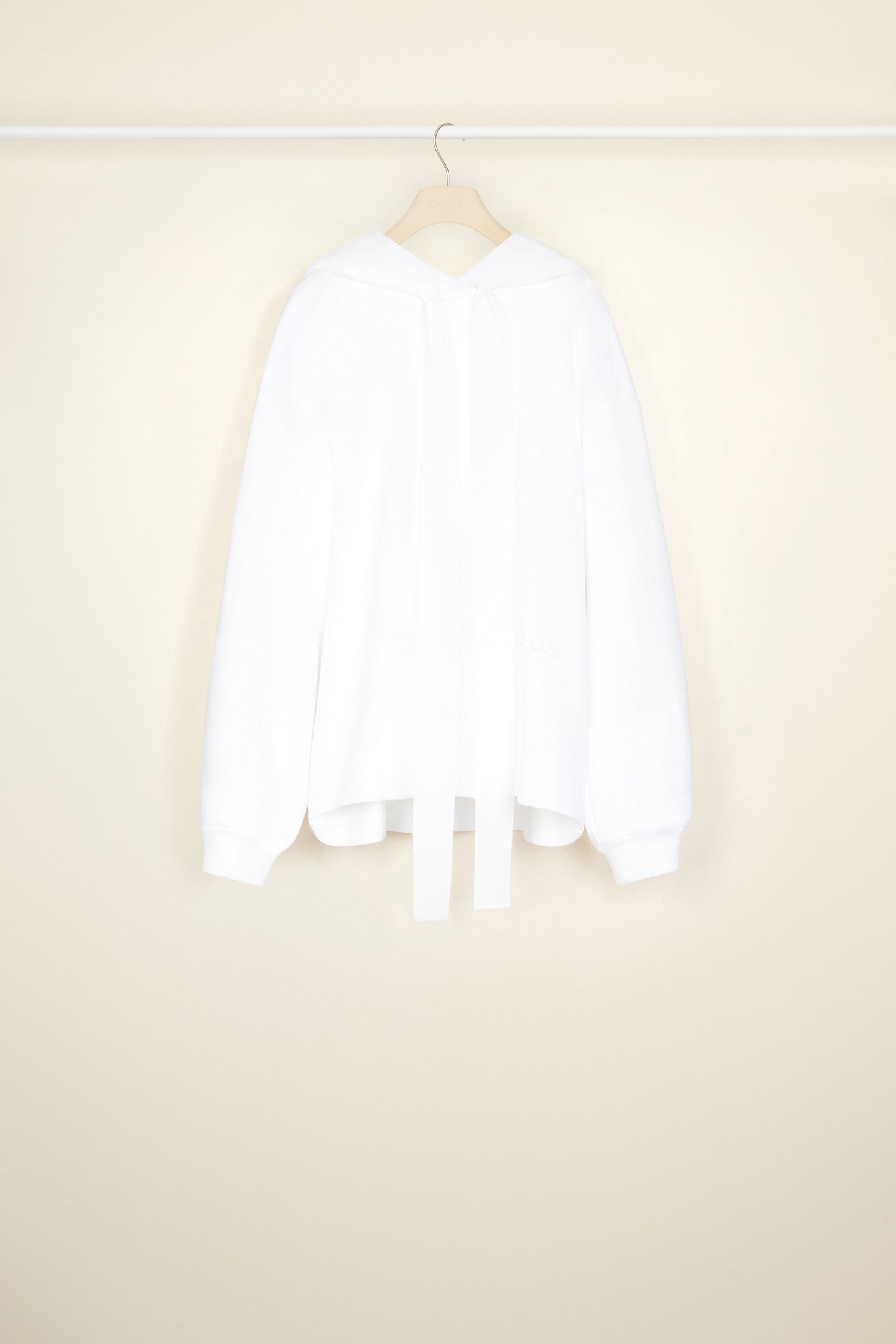 Patou Puss in Boots JE037 hoodie coton bio blanc XS-XL