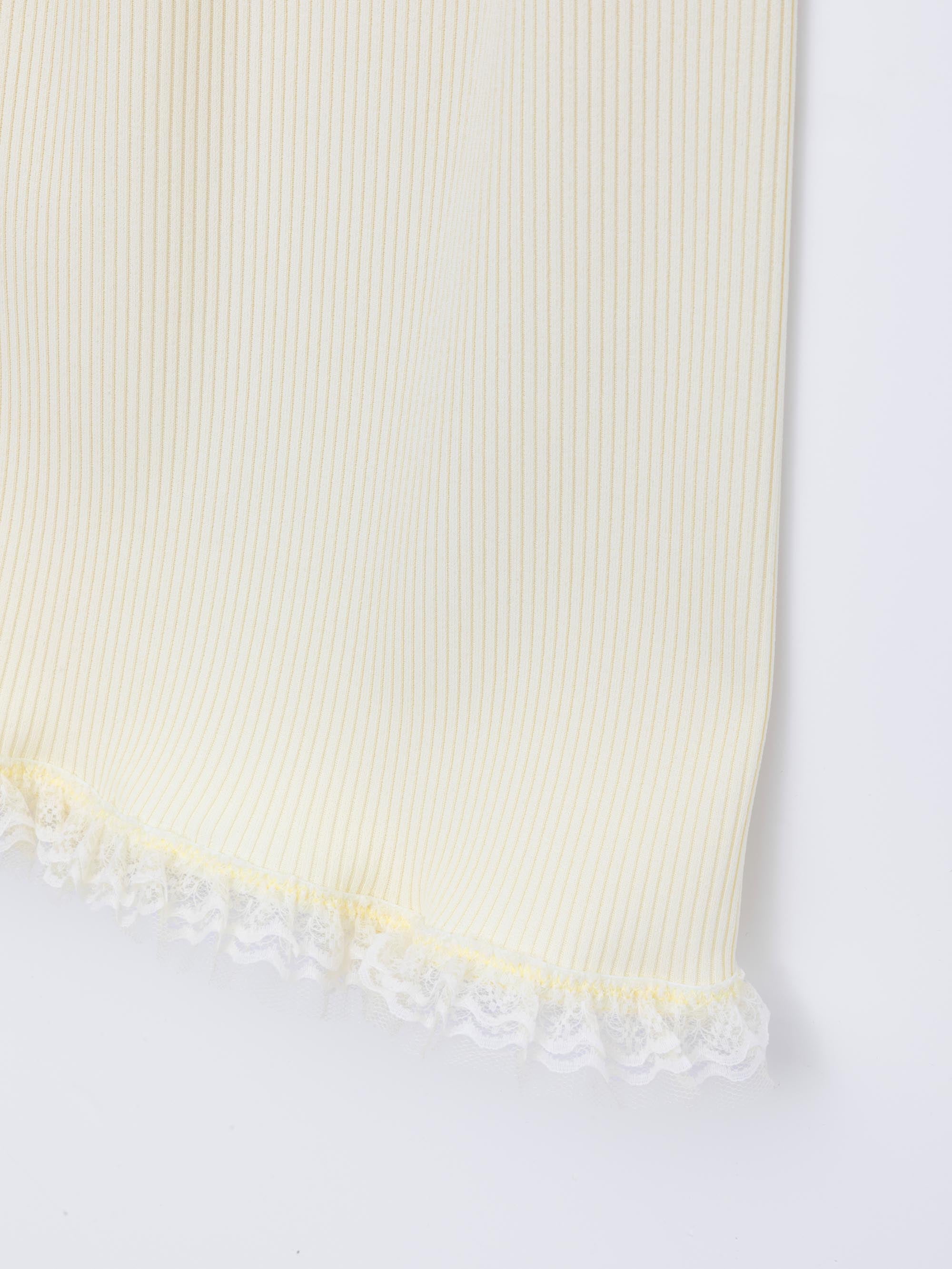 Ester Manas Mimosa Lace Easy Skirt jaune dentelle