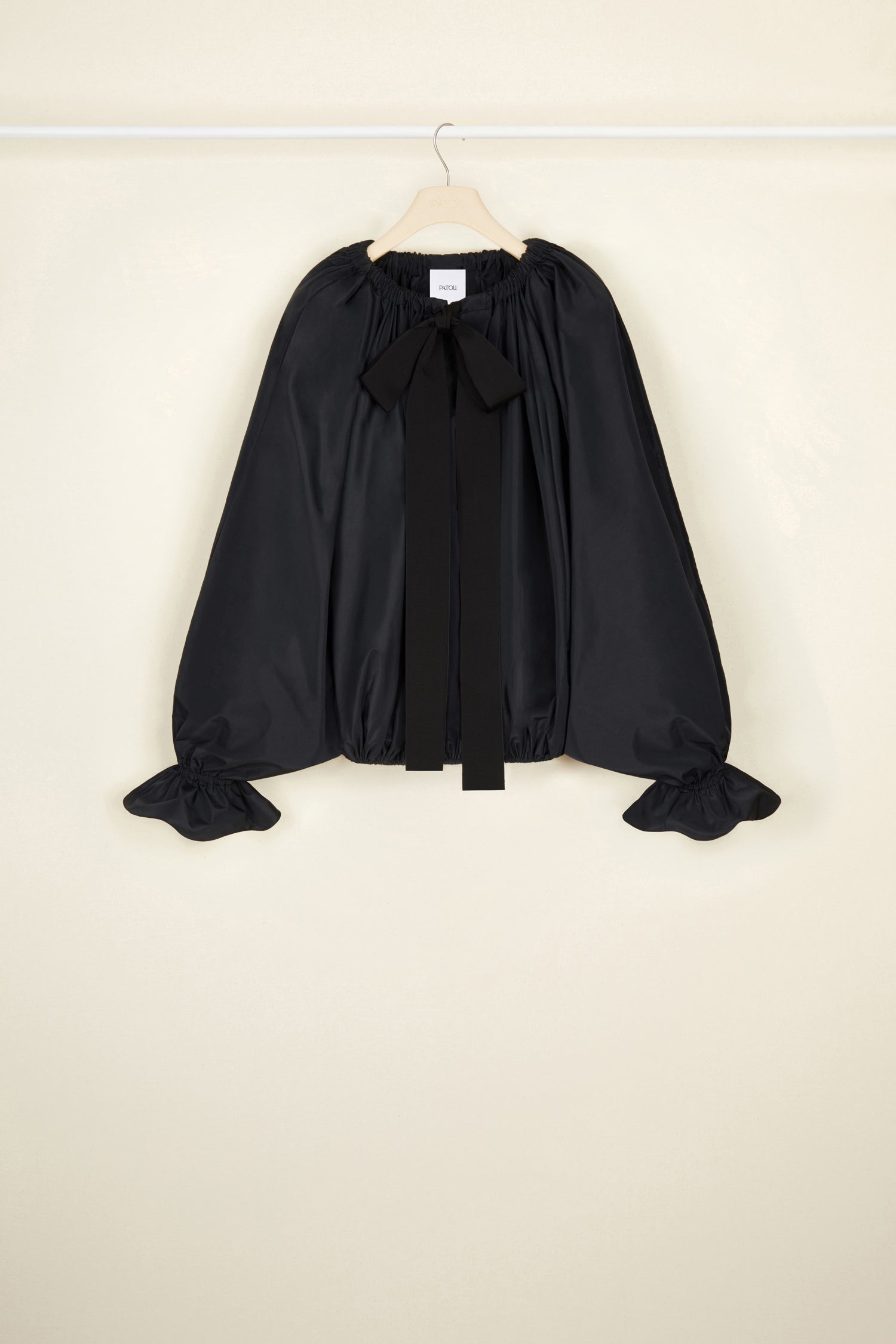 Patou A21TO0260011999B top faille recyclée noir 34-42