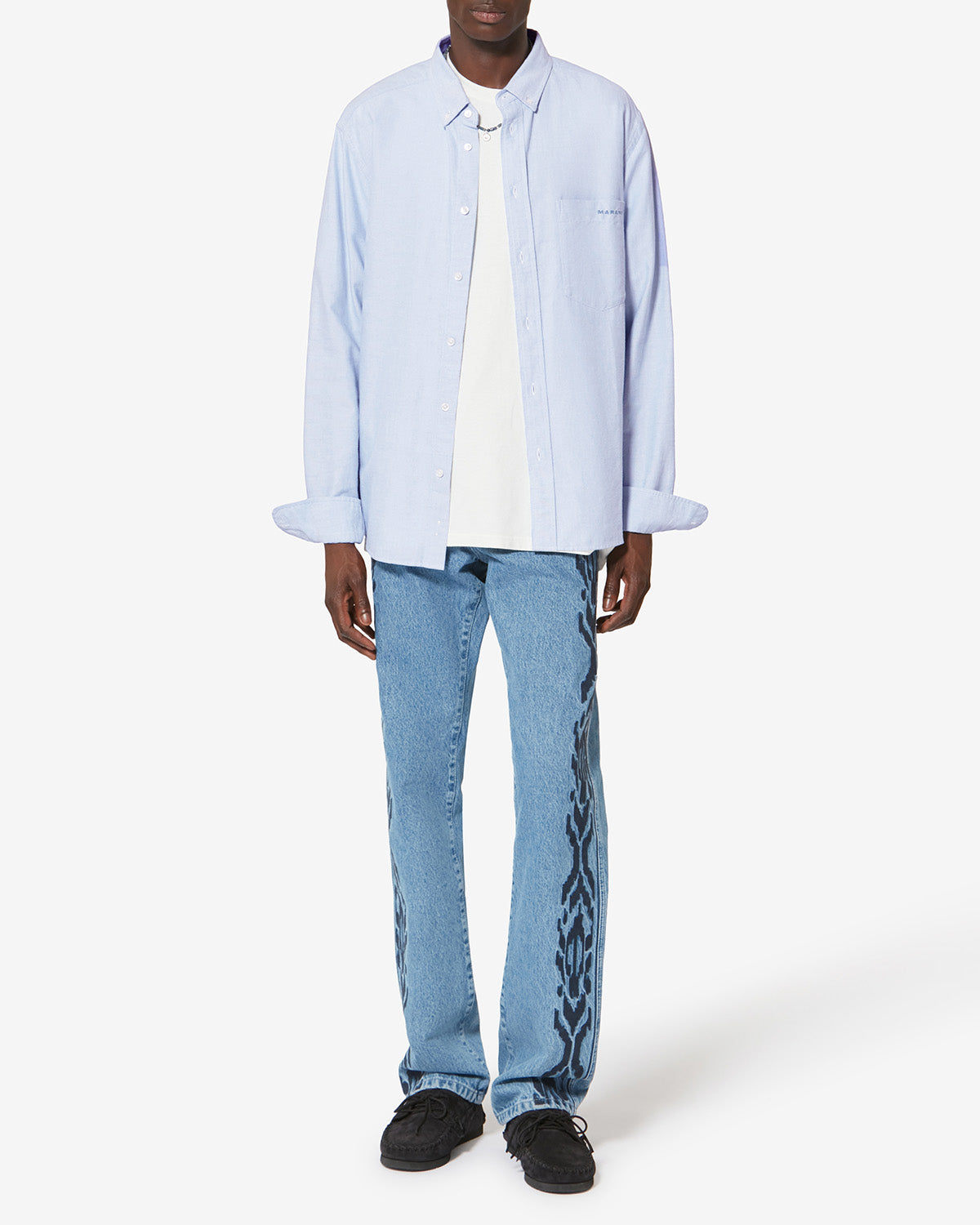 Isabel Marant Jasolo CH0041HA chemise oxford bleu