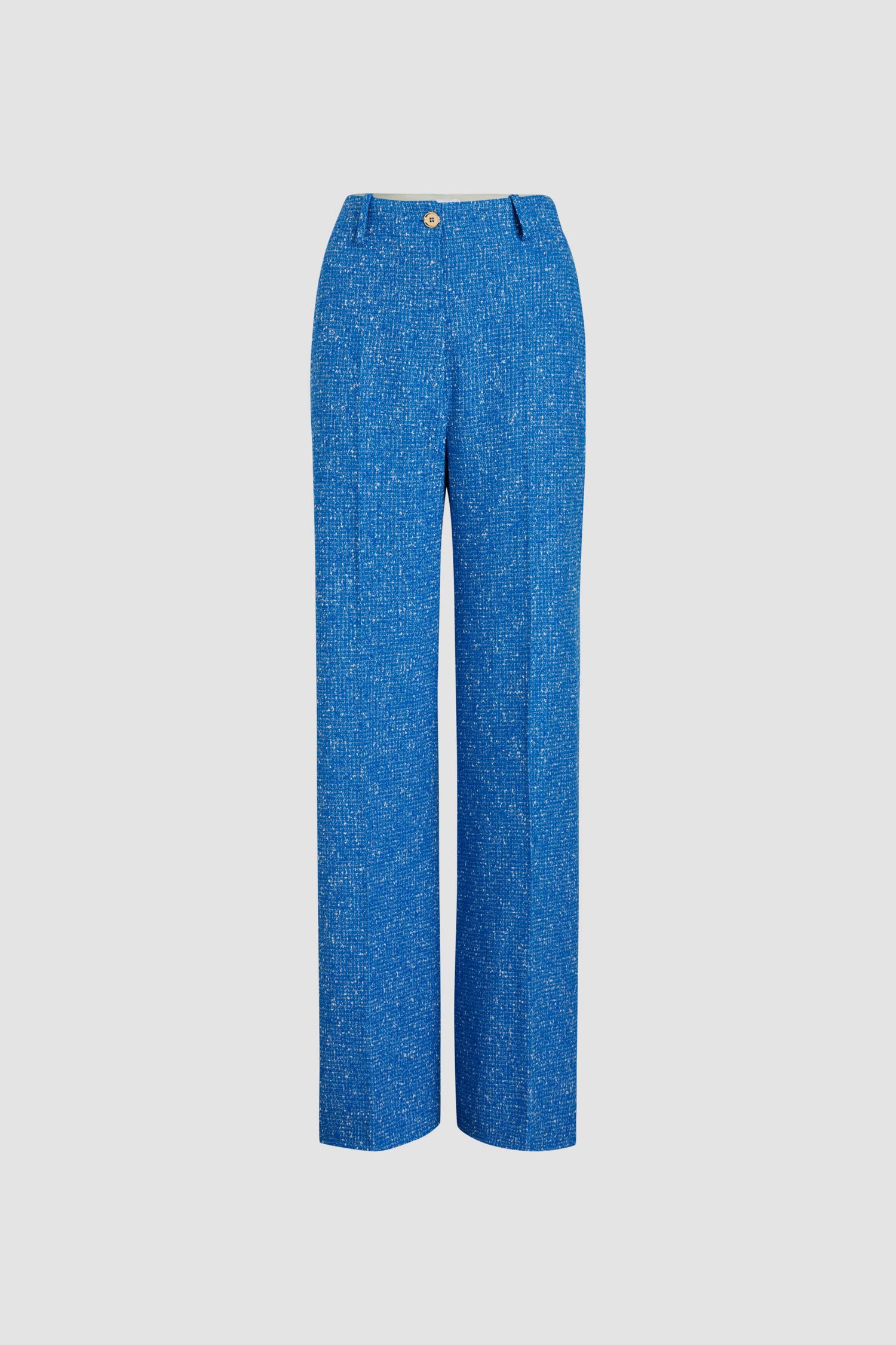 Patou Iconic pantalon tweed laine bleu Victoria