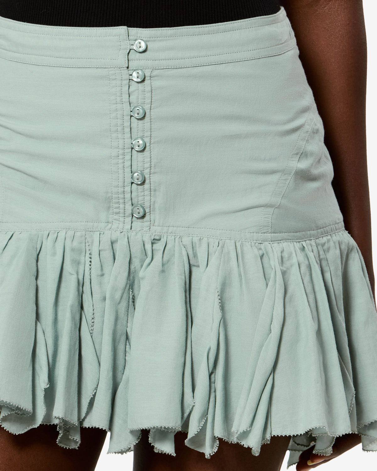 Isabel Marant Daneen jupe voile sauge