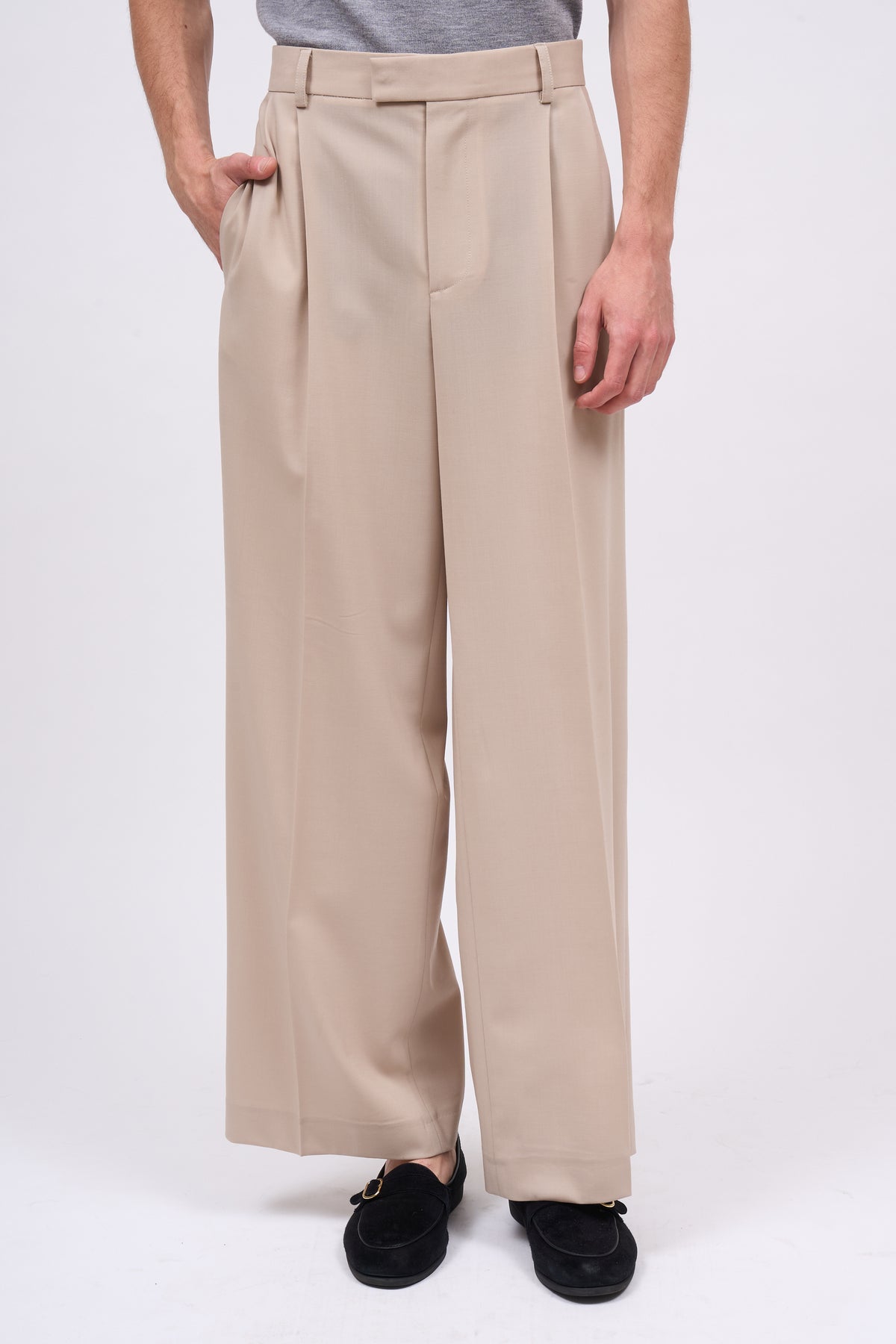 Paul & Joe Julio pantalon loose pinces laine vierge