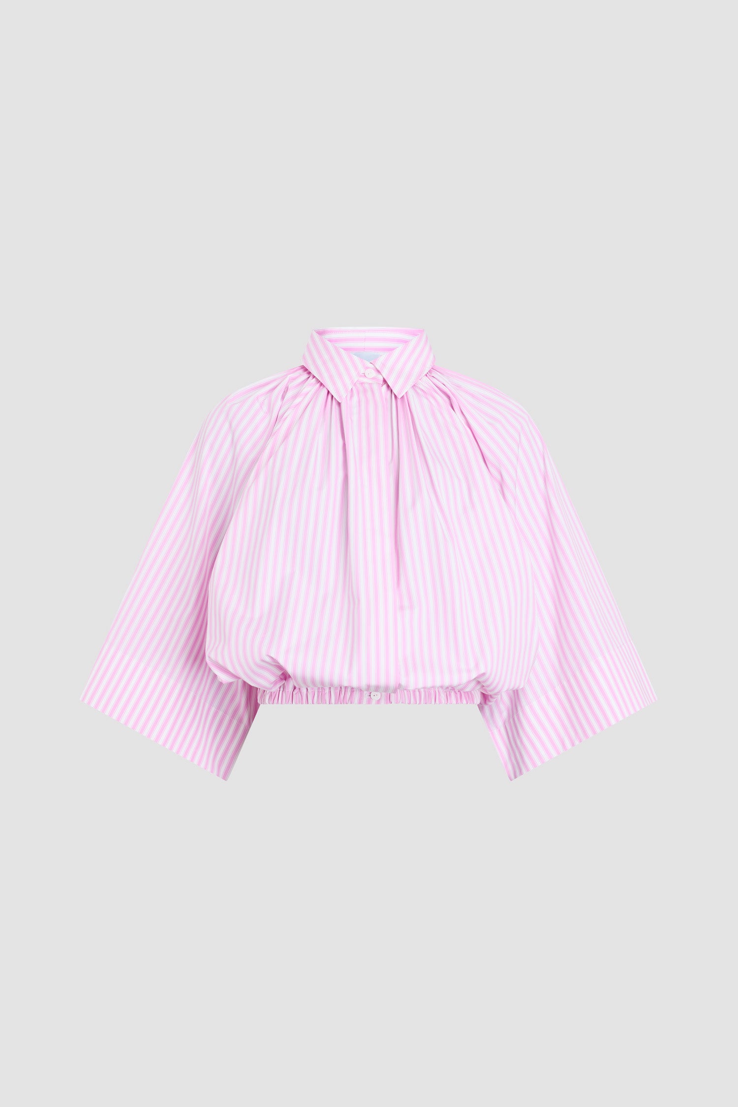 Patou Blouse rayée volumineuse coton bio Bougainvillea