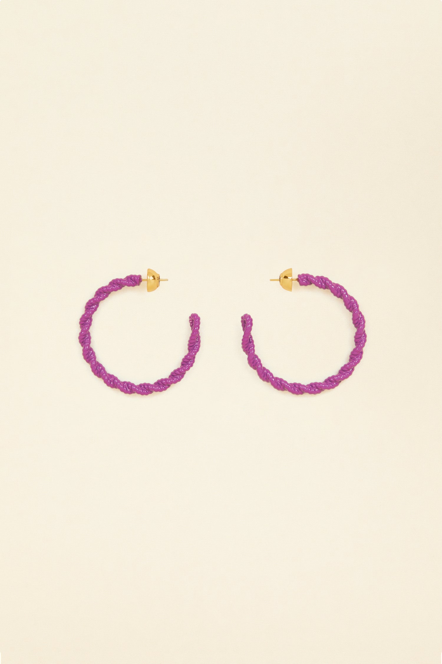 Patou JW073 boucles oreilles Anemone violet TU