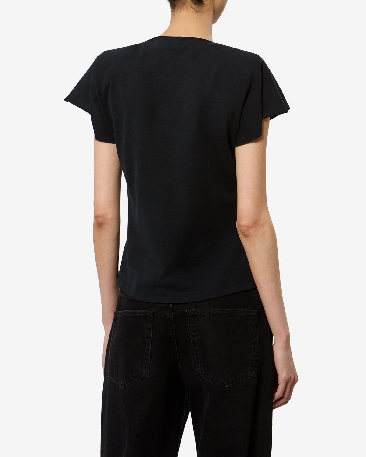 Isabel Marant Nadrine TS0341FA t-shirt noir col V