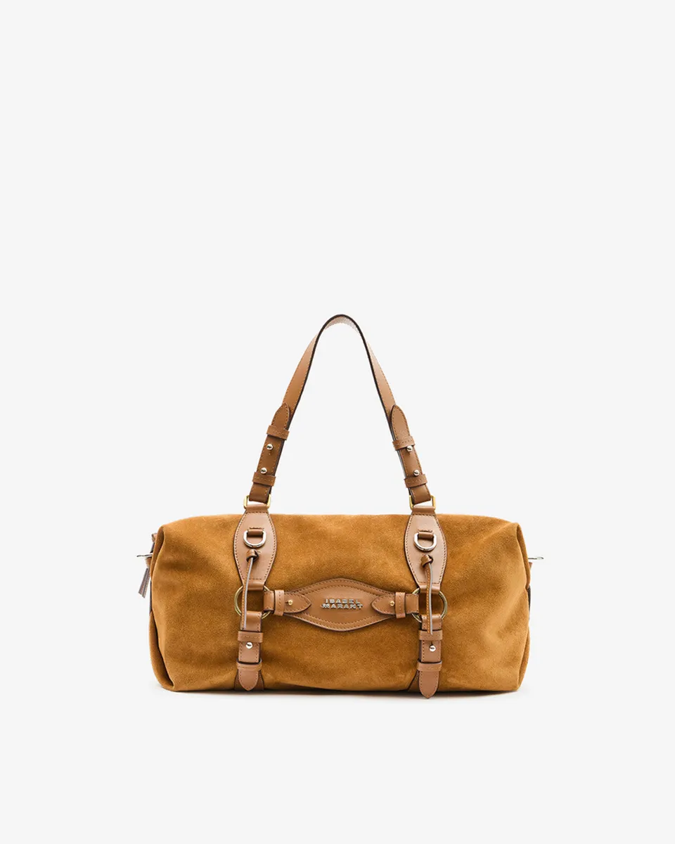 Isabel Marant Tilpa Sac cuir velours cognac