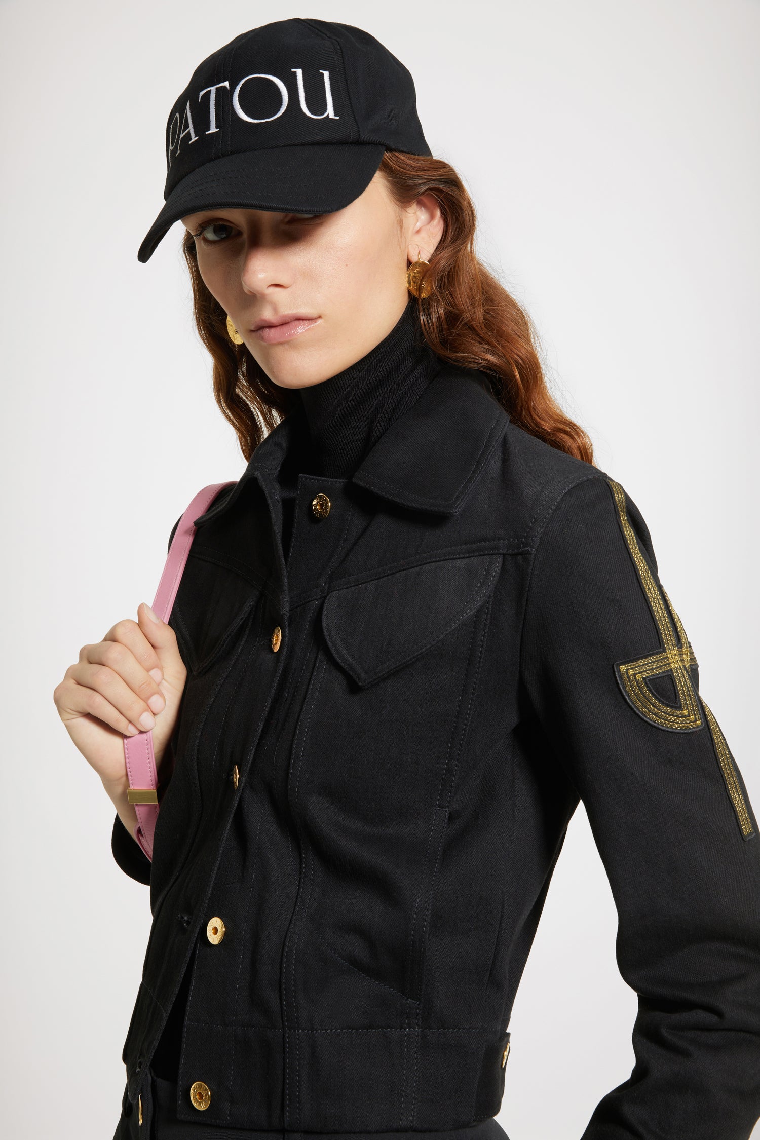 Patou Denim OU001 veste jean noir coton bio