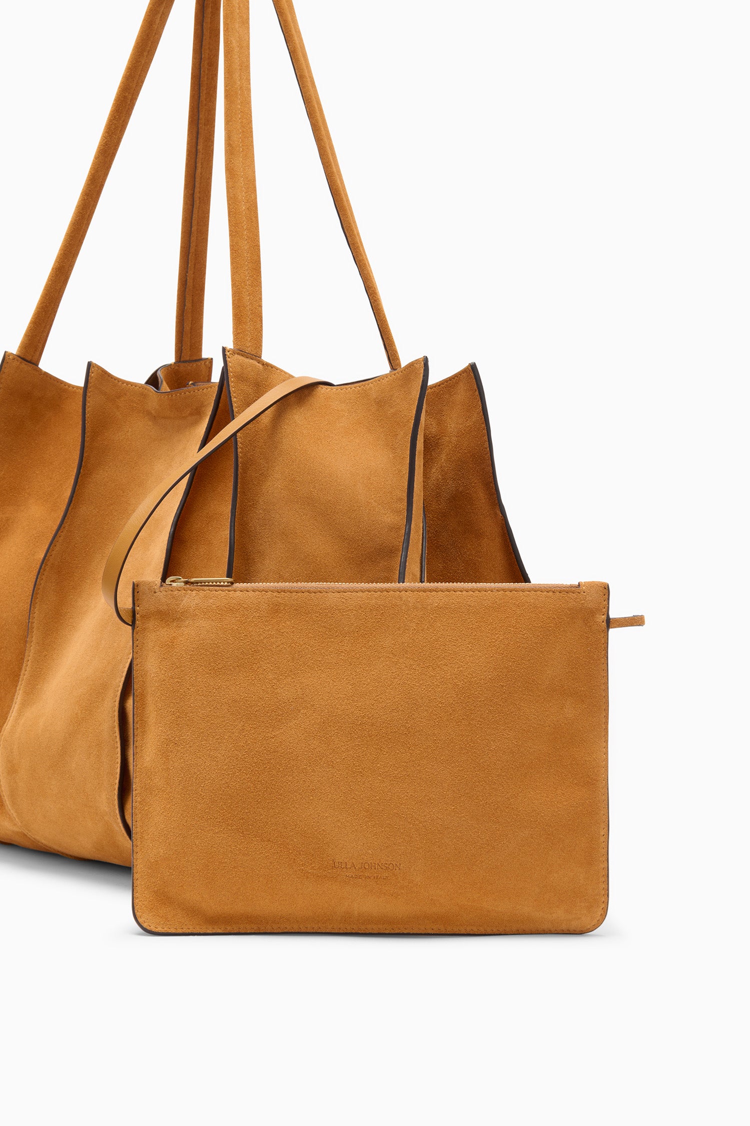 Ulla Johnson Adria cabas cuir marron canyon