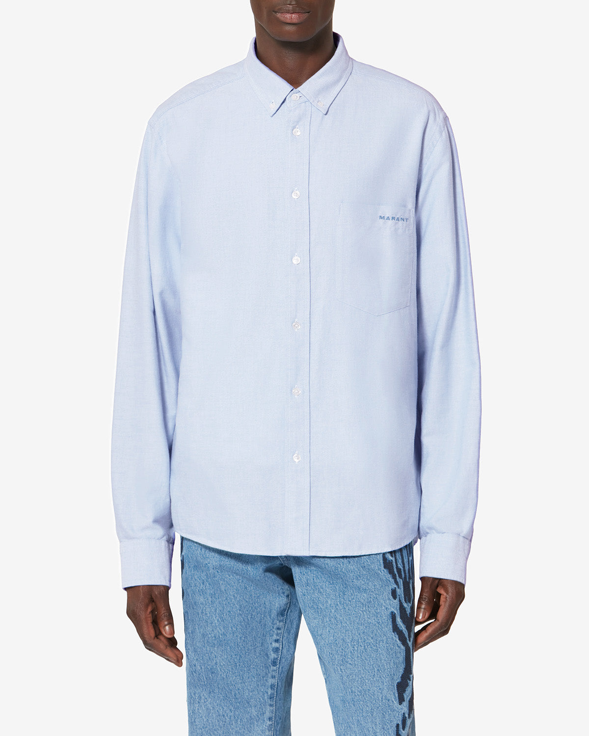 Isabel Marant Jasolo CH0041HA chemise oxford bleu