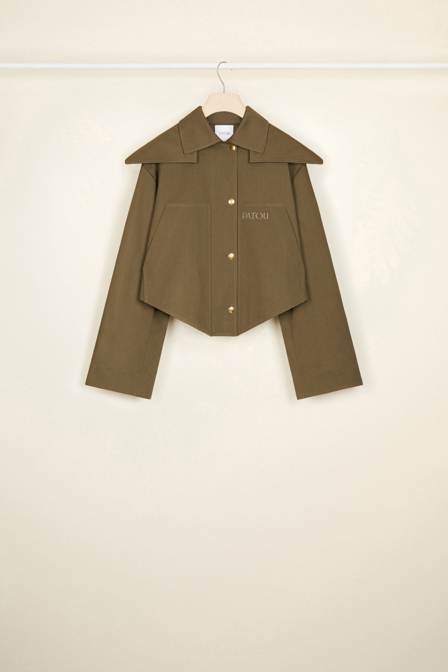 Patou OU011 parka bronze coton bio capuche