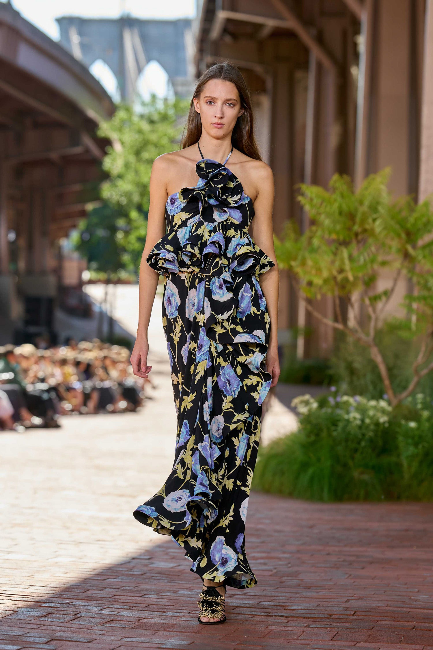 Ulla Johnson Leonie SP270835 robe maxi Moon Garden halter