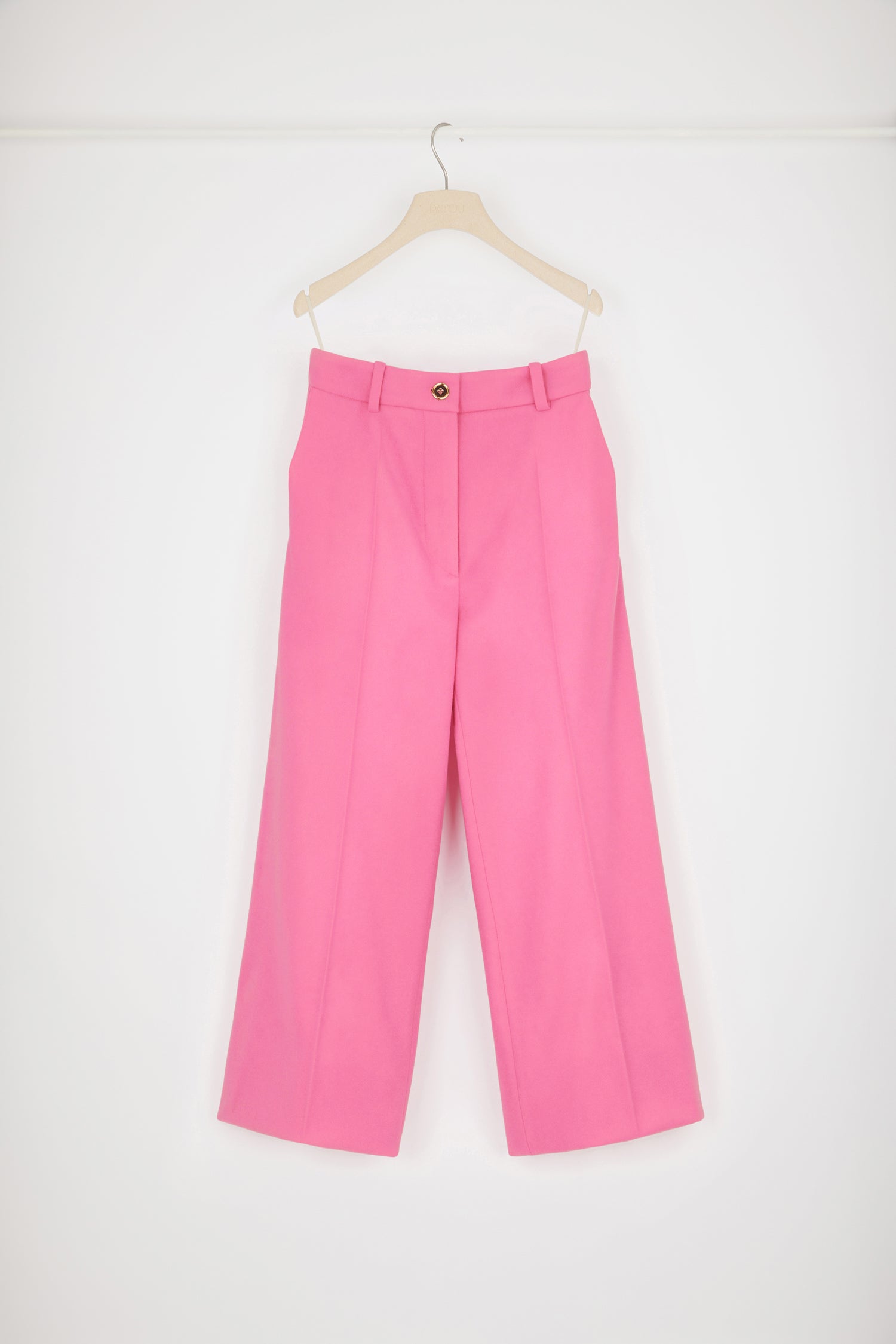 Patou TR001 Pantalon Laine Cachemire Rose 34-44
