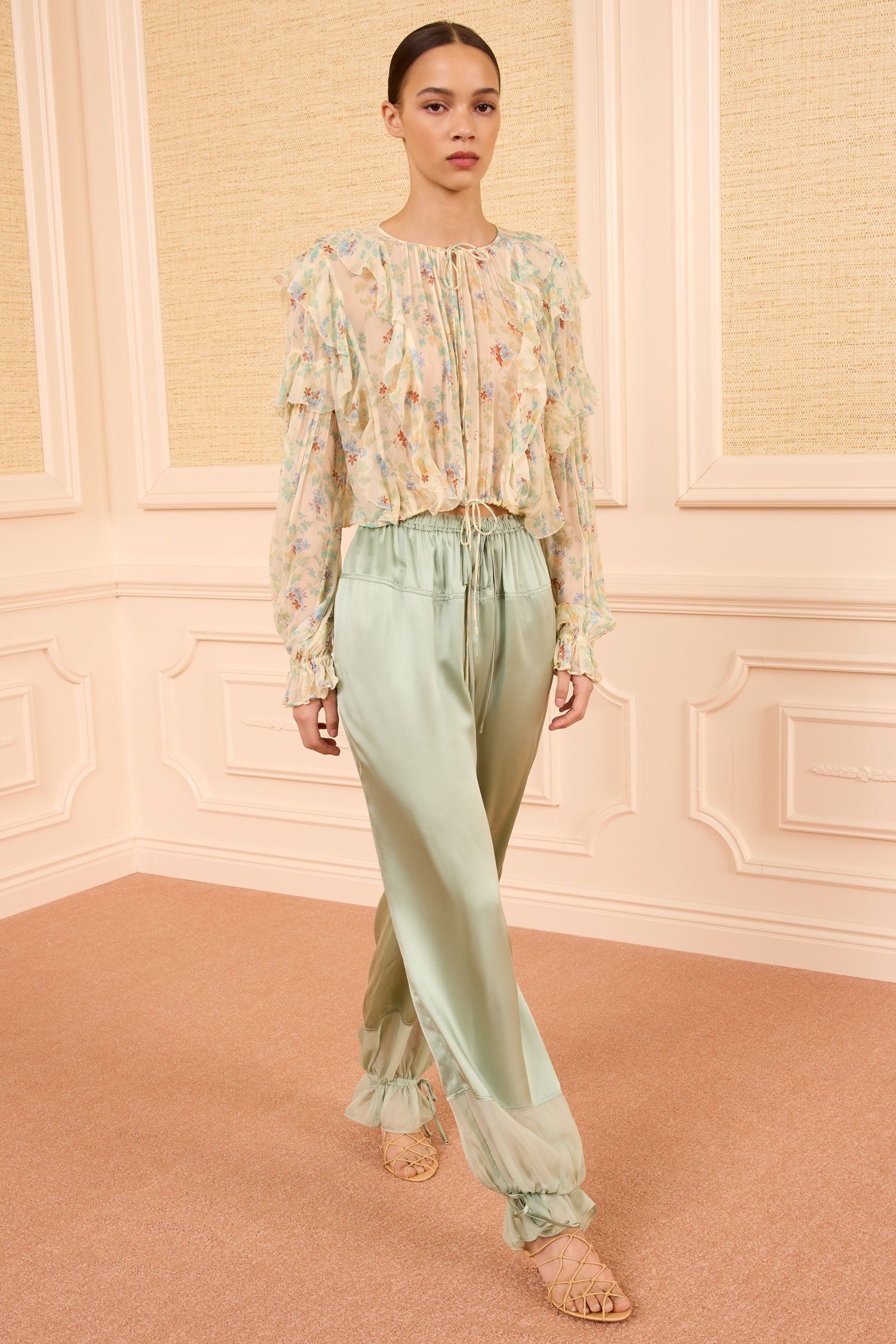 Ulla Johnson Delfina chemisier soie Moon Petal