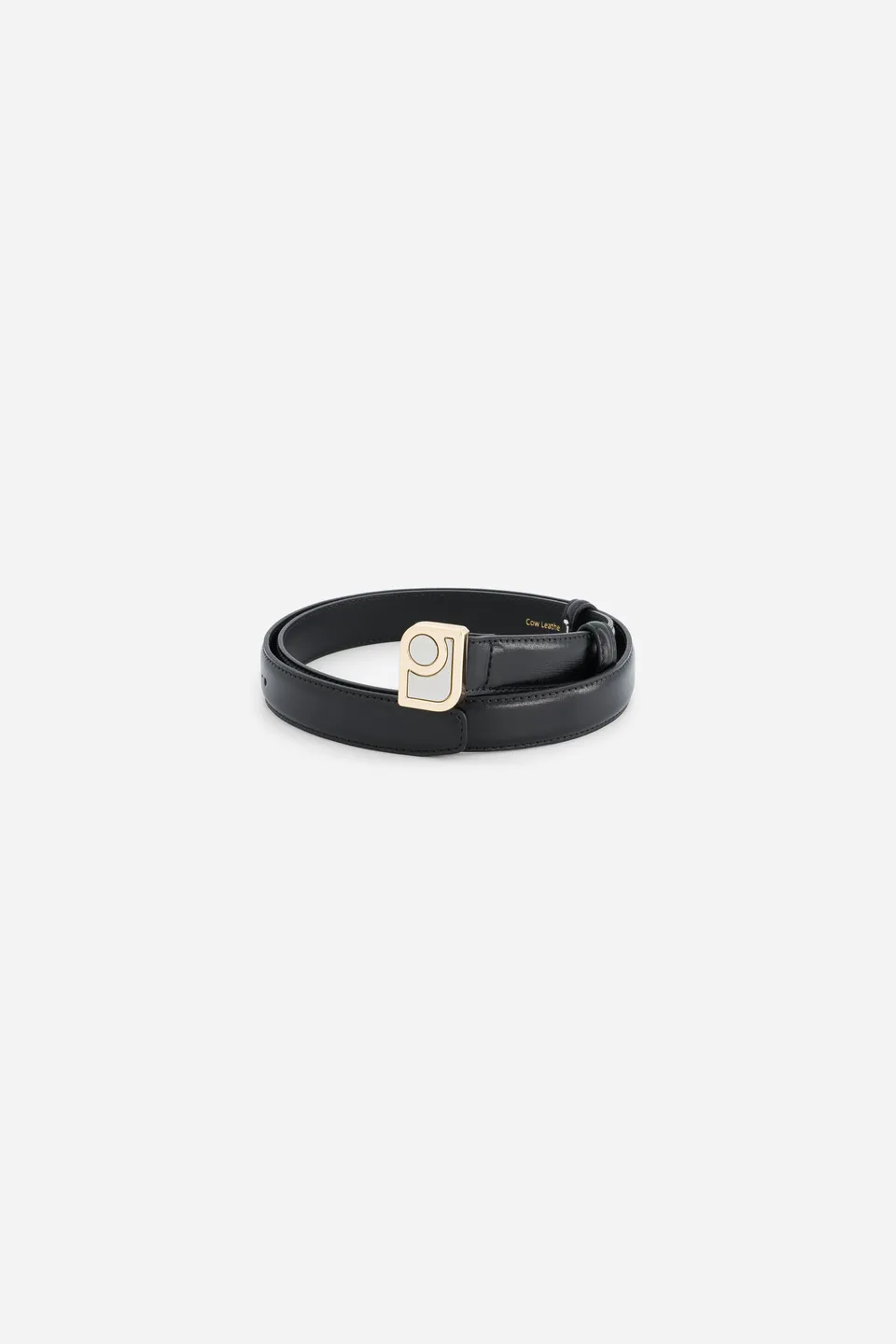 Paul & Joe Rosée ceinture cuir noir boucle logo