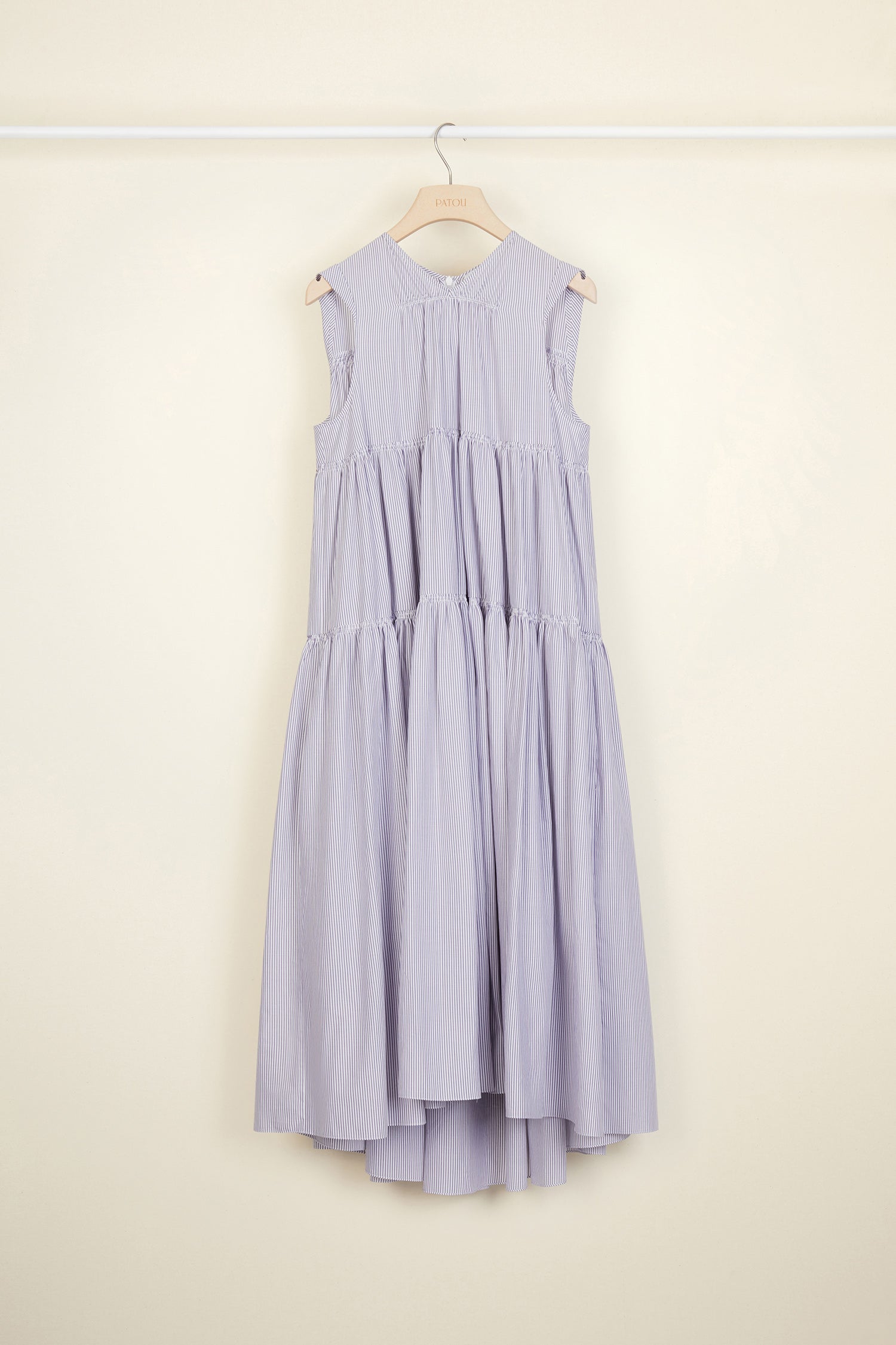 Patou DR0310040603N robe longue coton rayee Biarritz