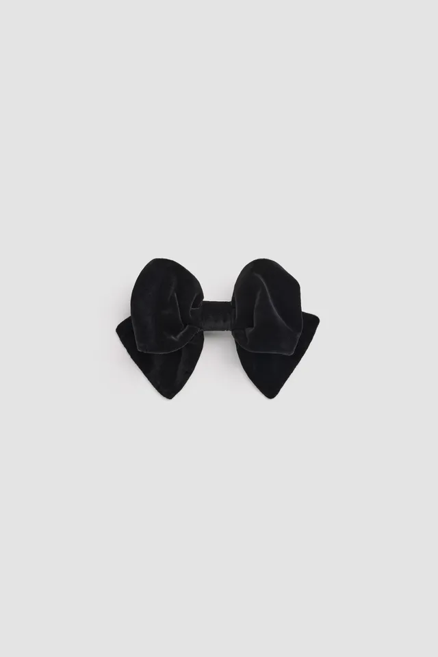 Patou Accessories H25AC1100170999B barrette velours coton noir TU