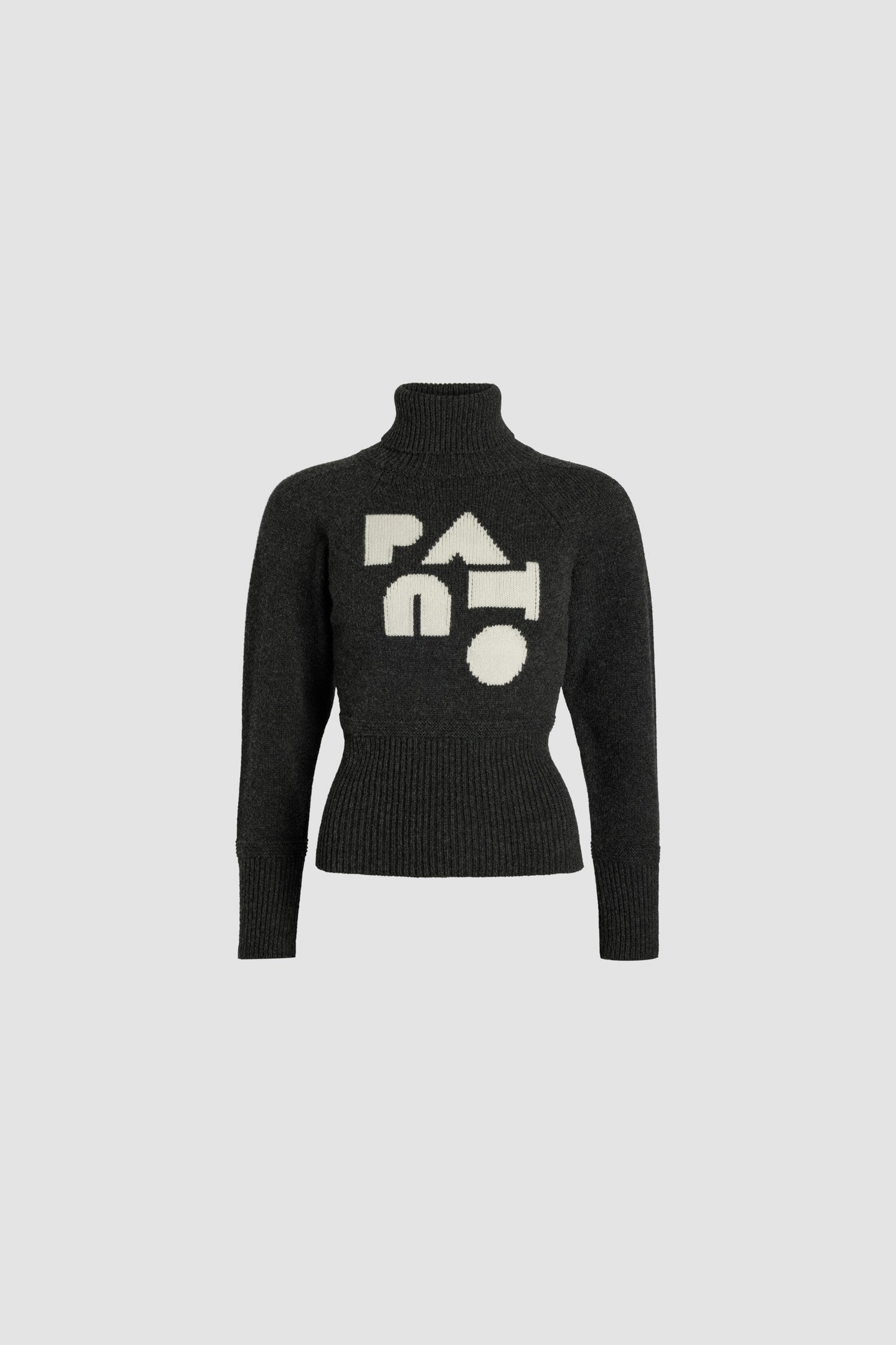 Patou Knitwear KN1938064960A pull col roulé gris Storm