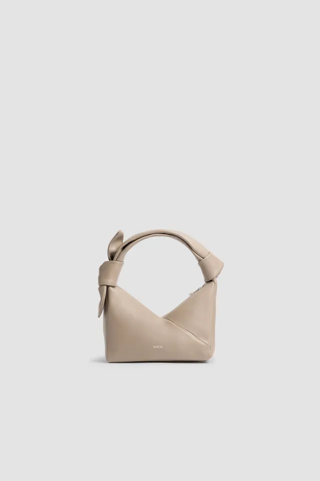 Patou BA029 sac cuir nappa gris galet