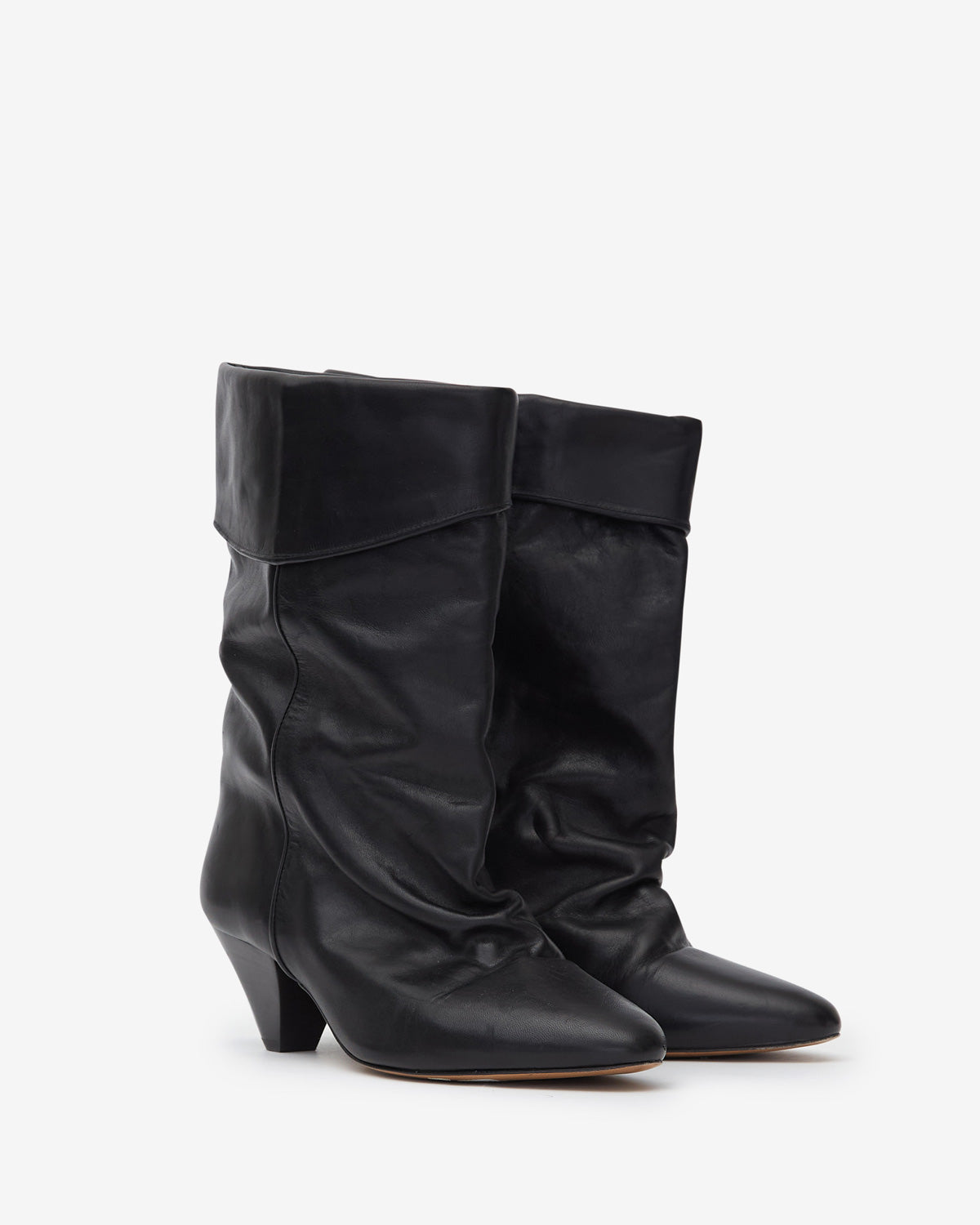 Isabel Marant Dalby bottines noir cuir talon 5,5 cm