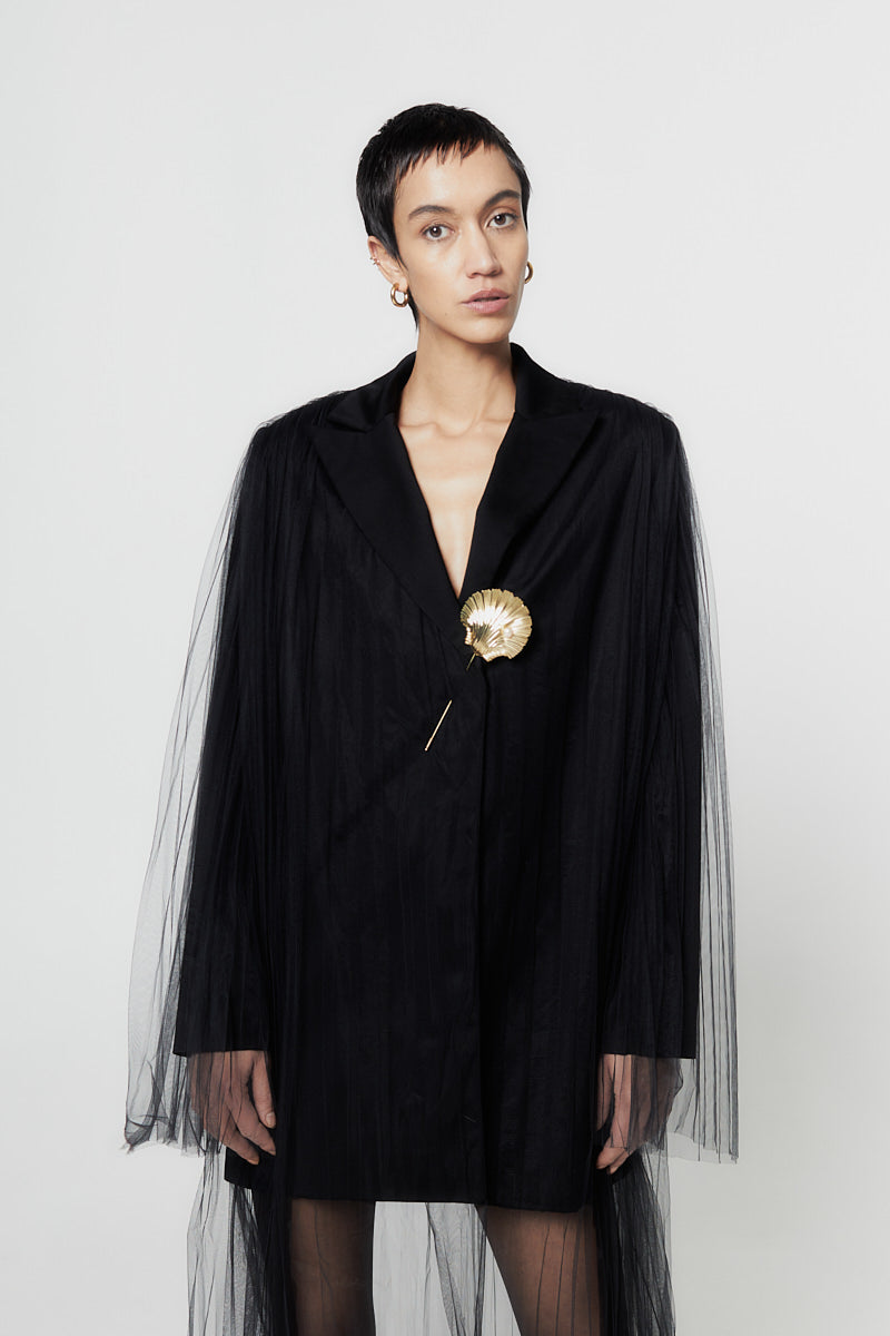 ATU Body Couture Tops Jackets blazer tulle noir taille S