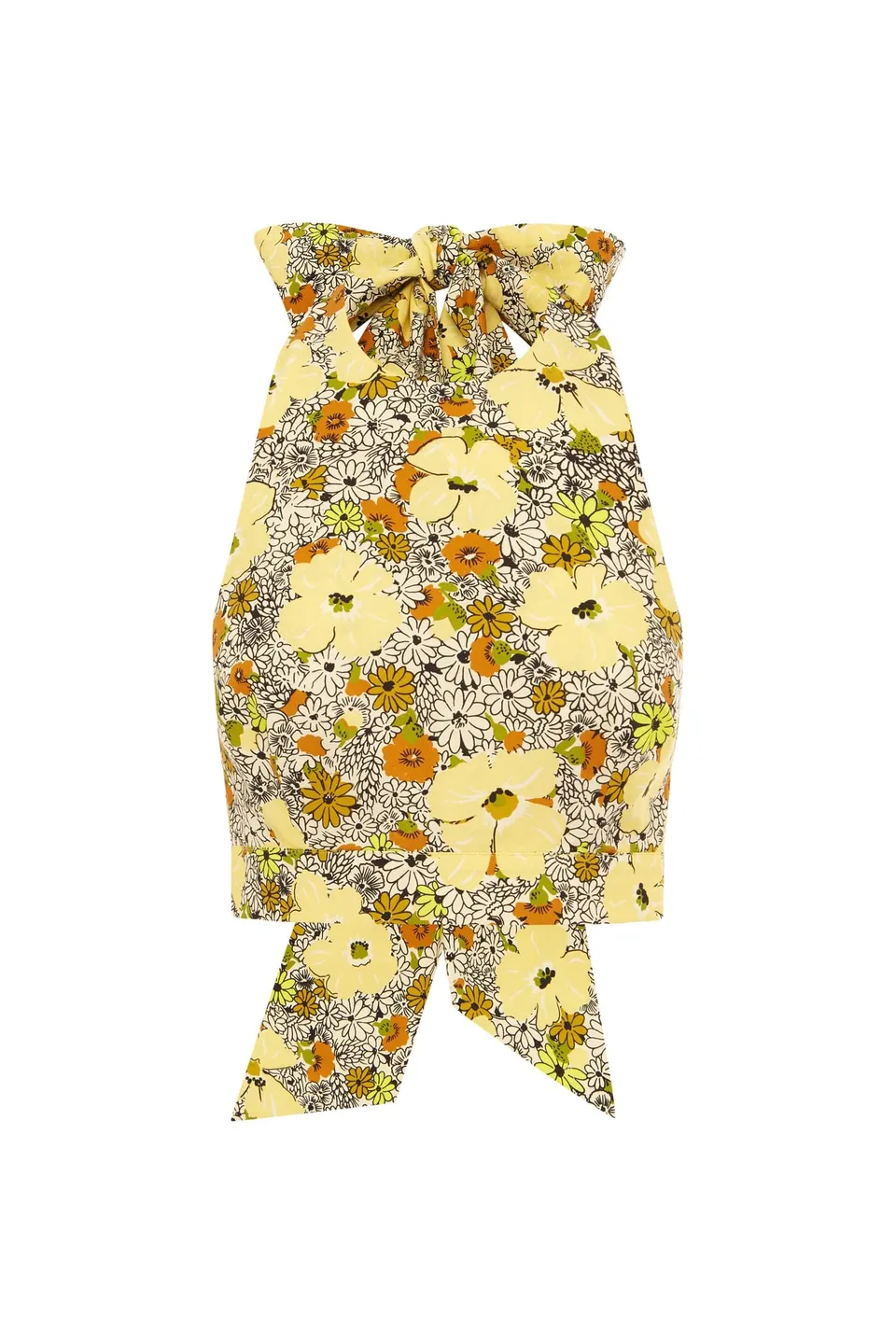 Alemaïs Orange Blossom top halter floral bio
