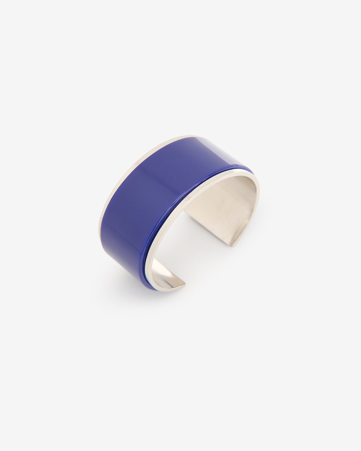 Isabel Marant Liu bracelet manchette bleu argenté T1