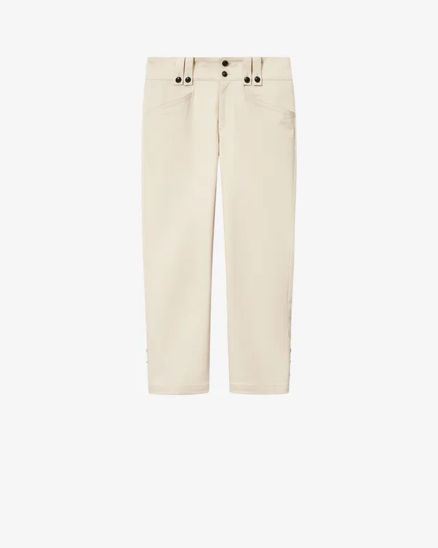 Isabel Marant Berna pantalon capri écru stretch
