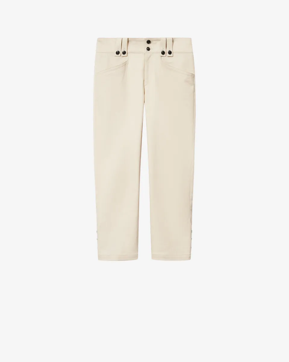 Isabel Marant Berna pantalon capri écru stretch