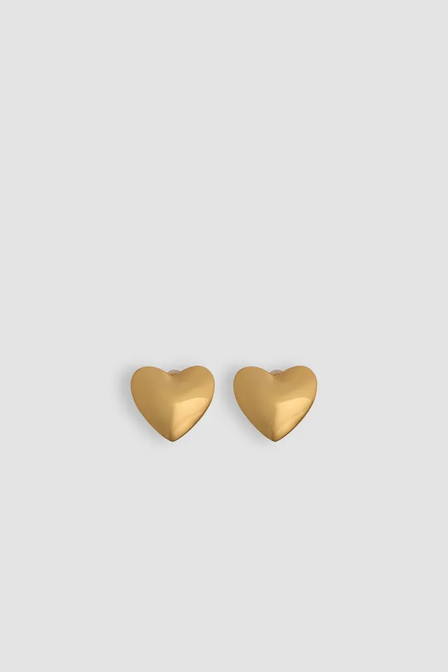 Patou Jewellery JW141 boucles d’oreilles cœur doré TU clips