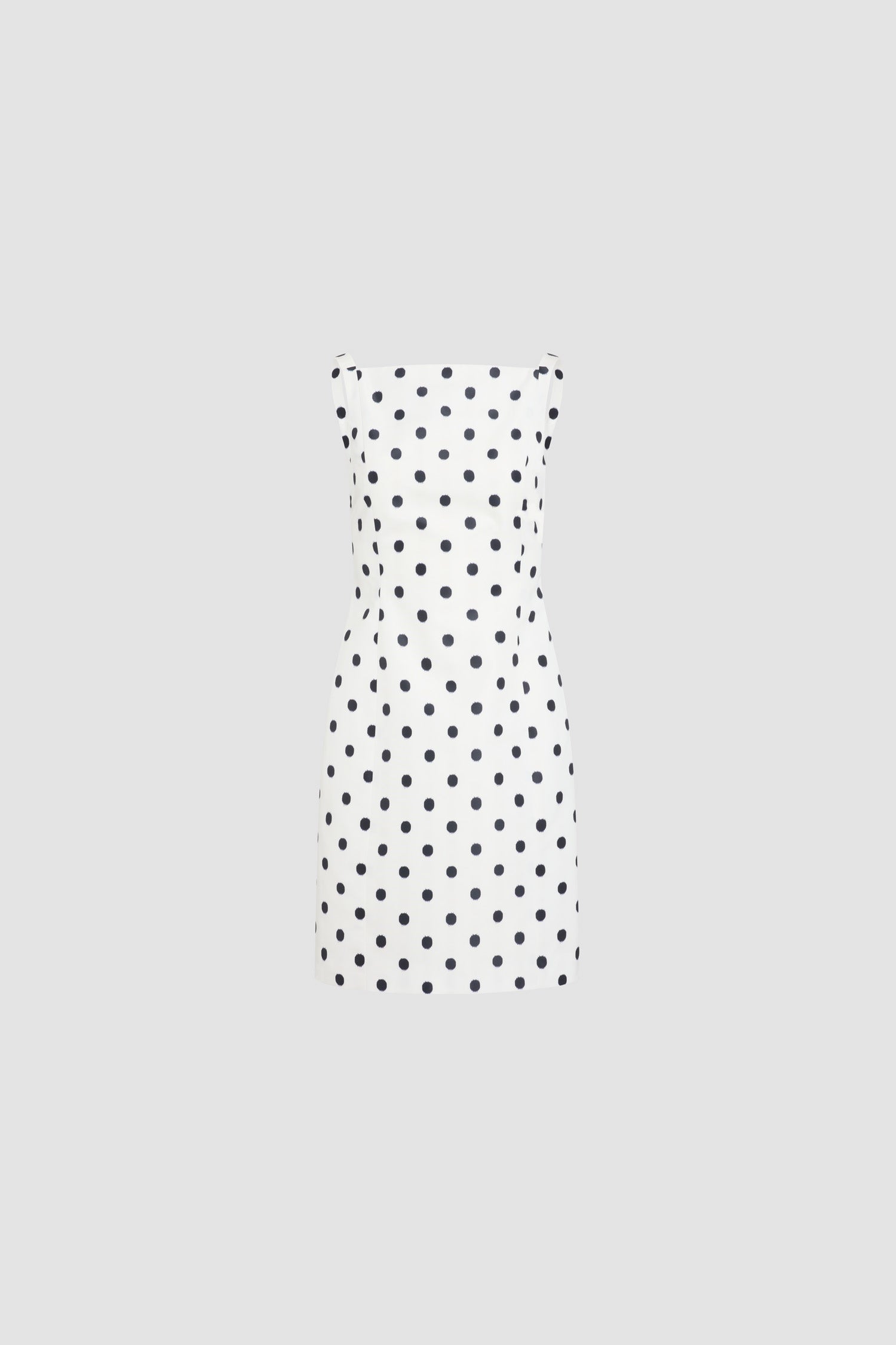 Patou P26DR24902455964 robe fourreau midi blanche pois bleus
