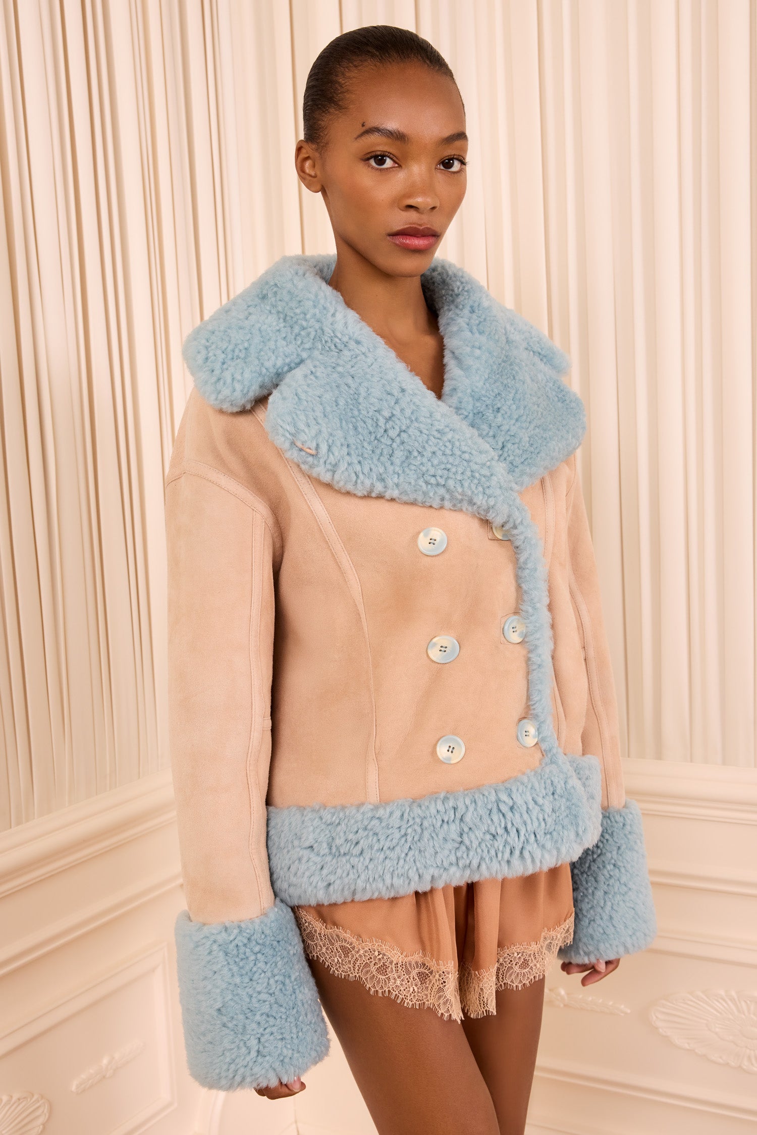 Ulla Johnson Nisha manteau shearling réversible Beryl