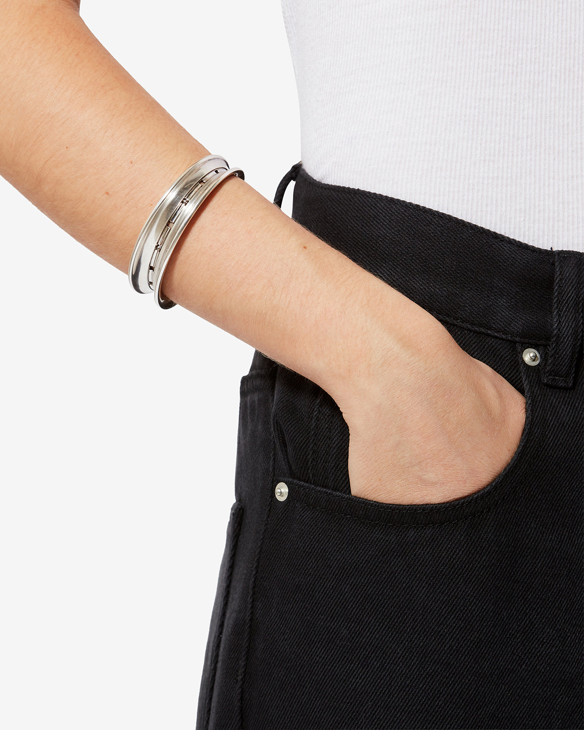 Isabel Marant Byrne BR0244FA bracelet jonc argent