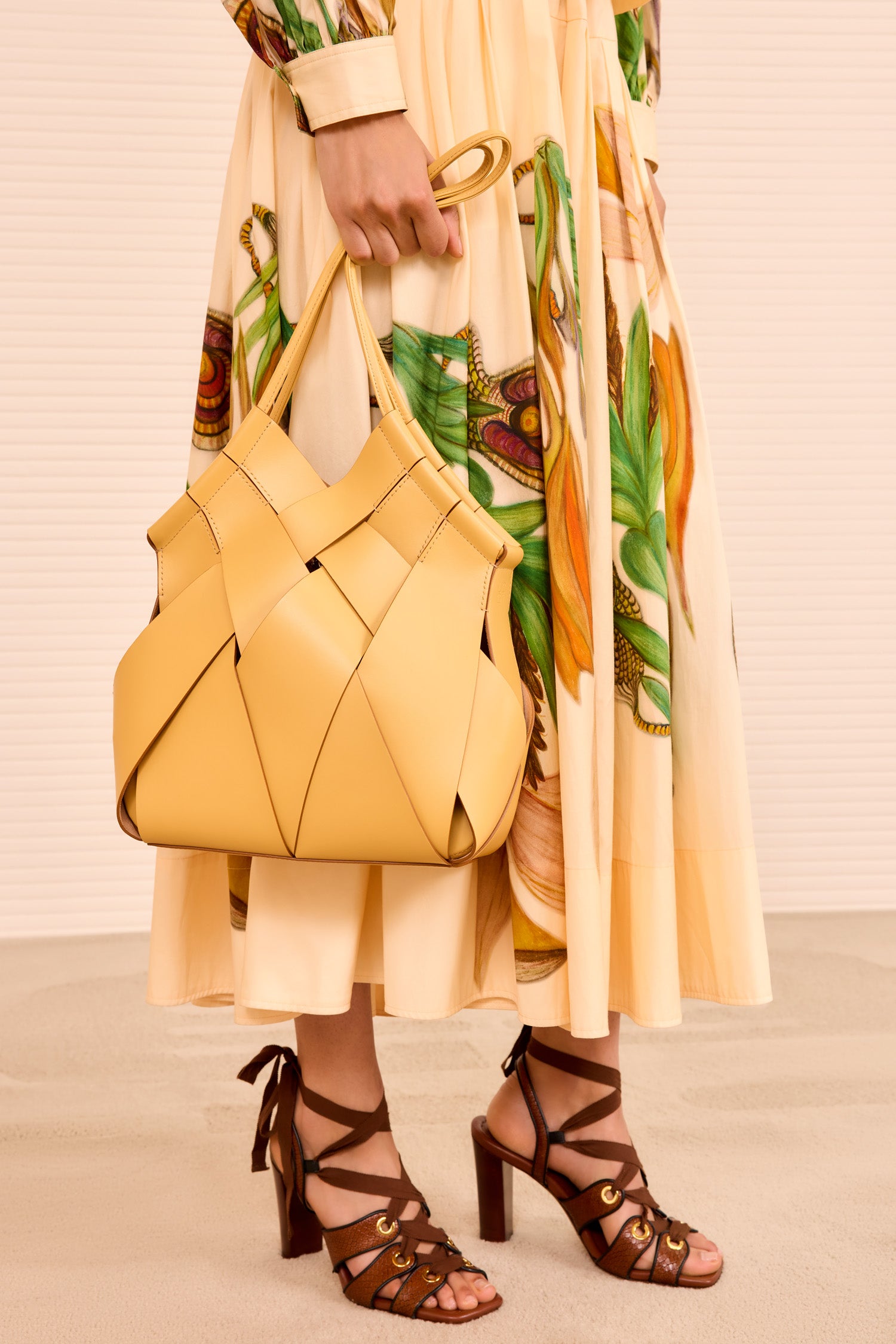 Ulla Johnson Charlotte sac épaule lotus jaune cuir