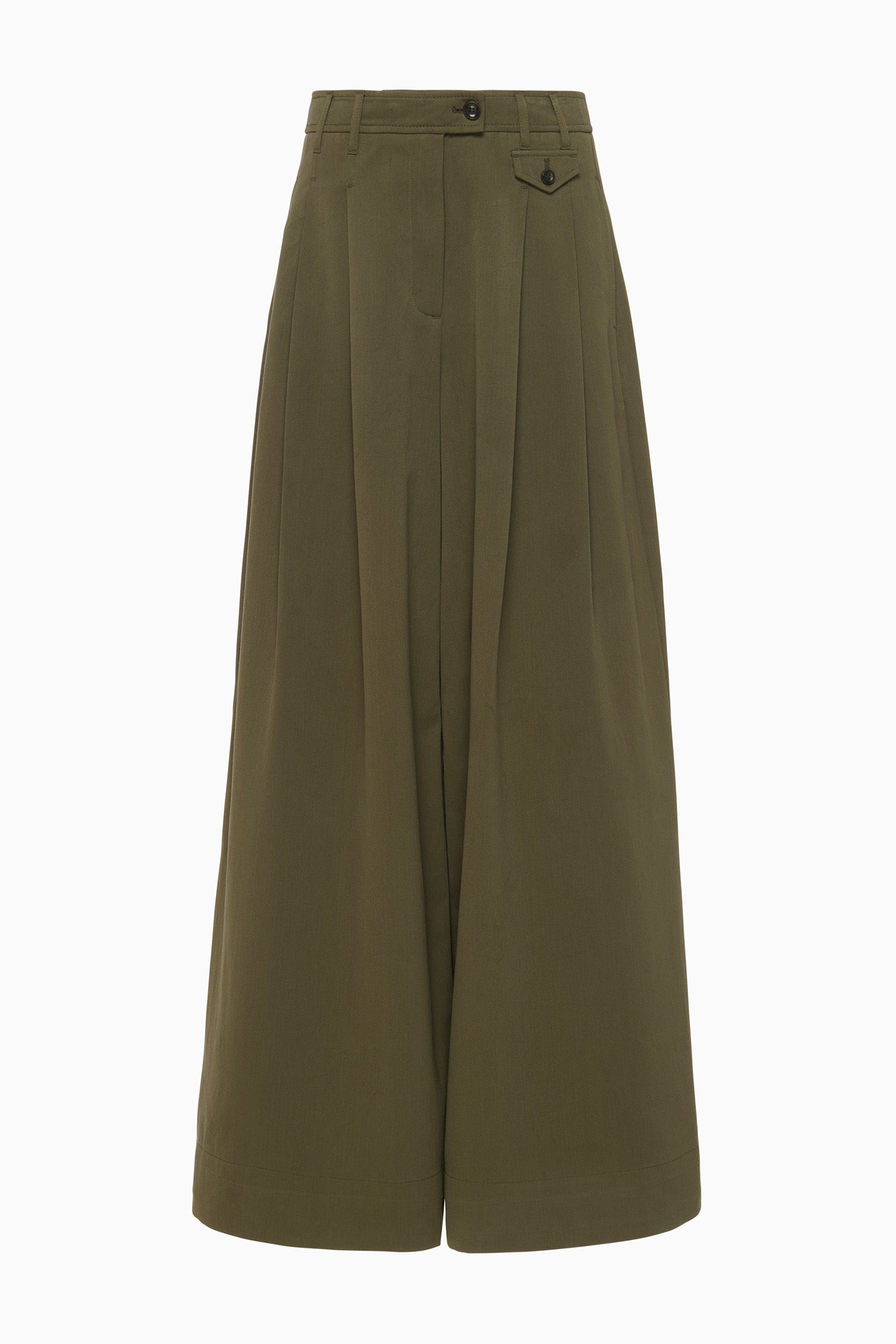 Ulla Johnson Motherwell SP260401 pantalon large coton pinon