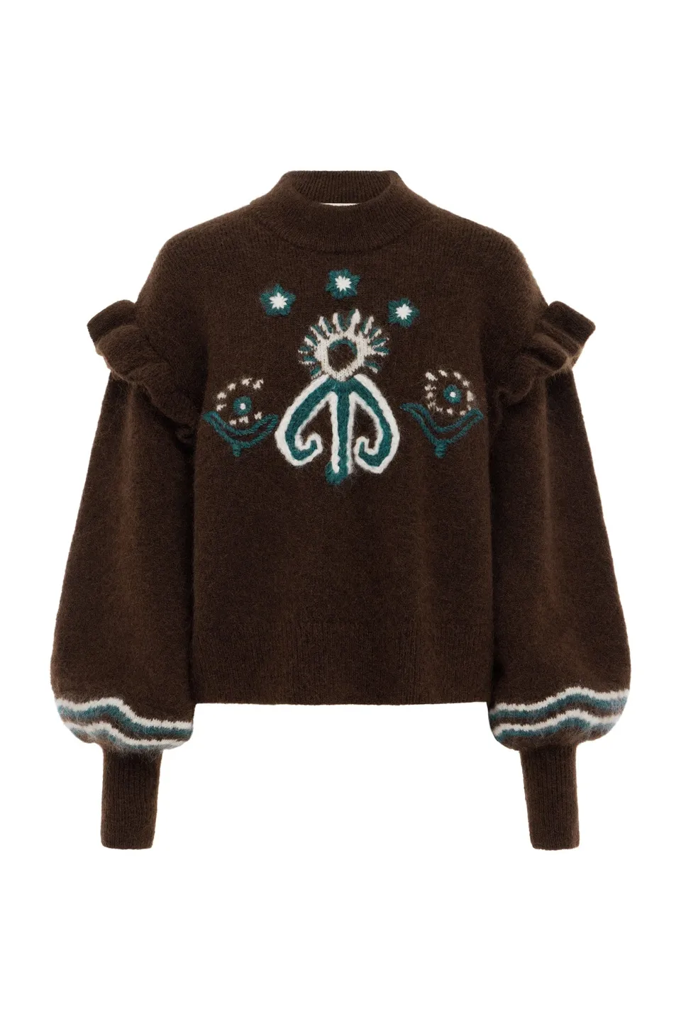 Alemaïs Sun Dancer Sweater pull mohair brodé