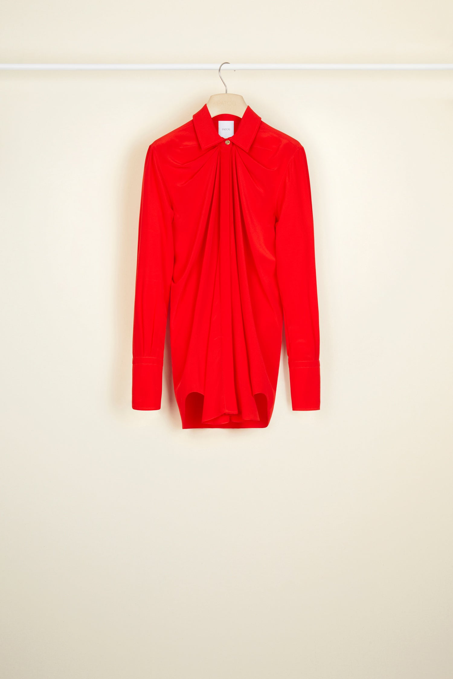 Patou BL003 blouse soie rouge Poppy 34-44