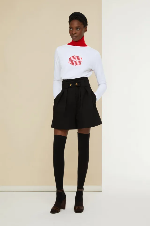 Patou Tops JE031 top coton bio blanc Amour Amour