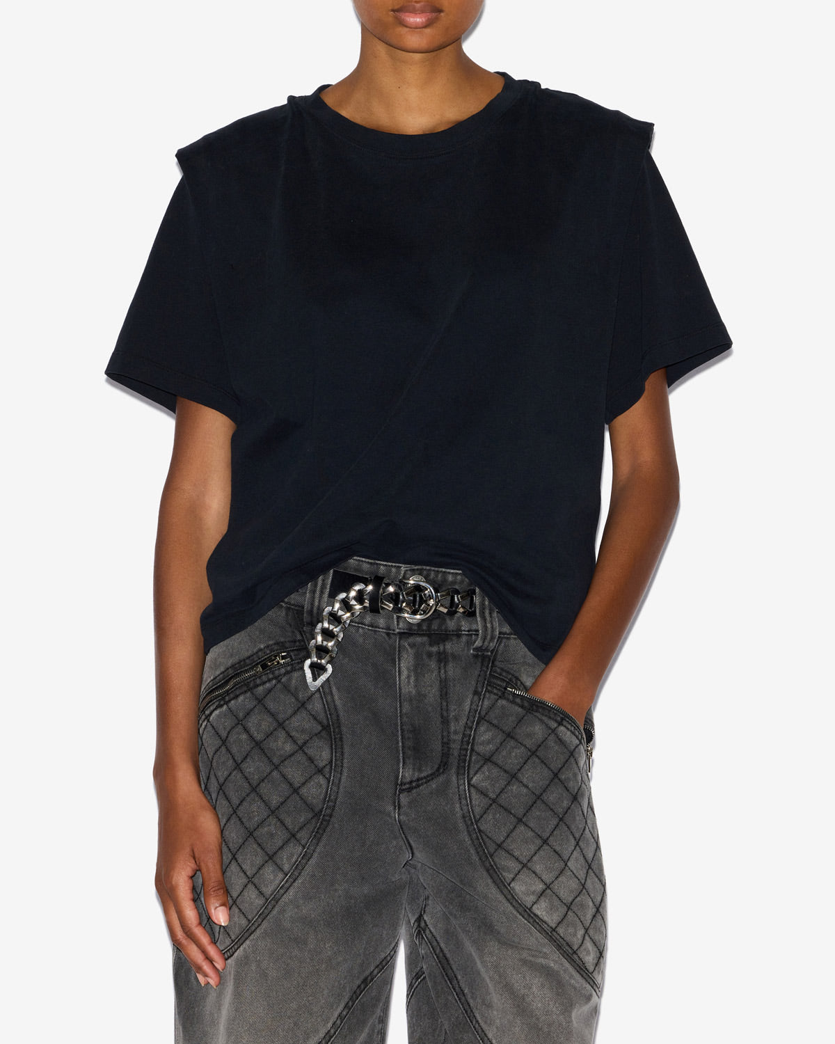 Isabel Marant Zelitos t-shirt noir coton ample