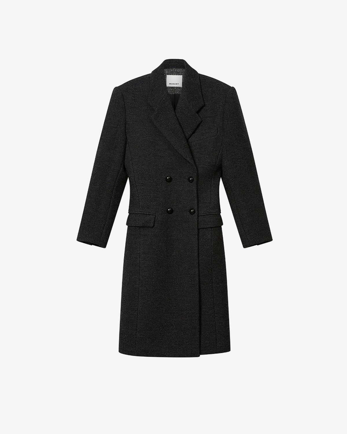 Isabel Marant Erla manteau anthracite laine vierge