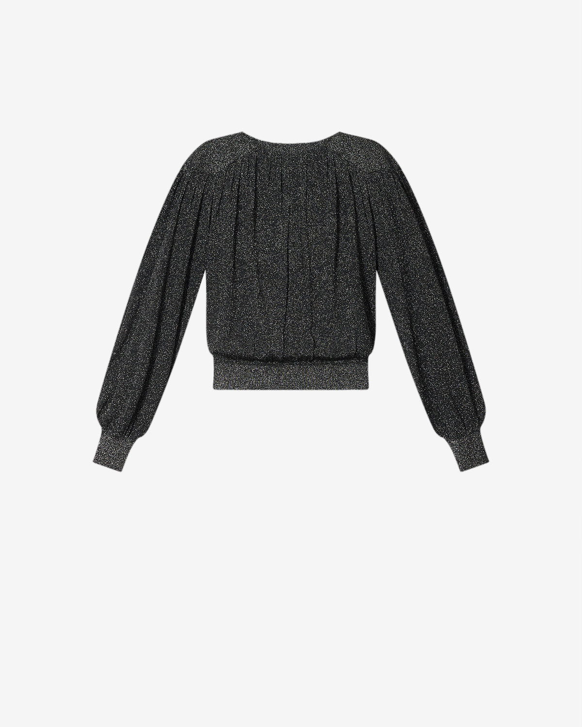 Isabel Marant Enza pull maille lurex noir taille ajustée